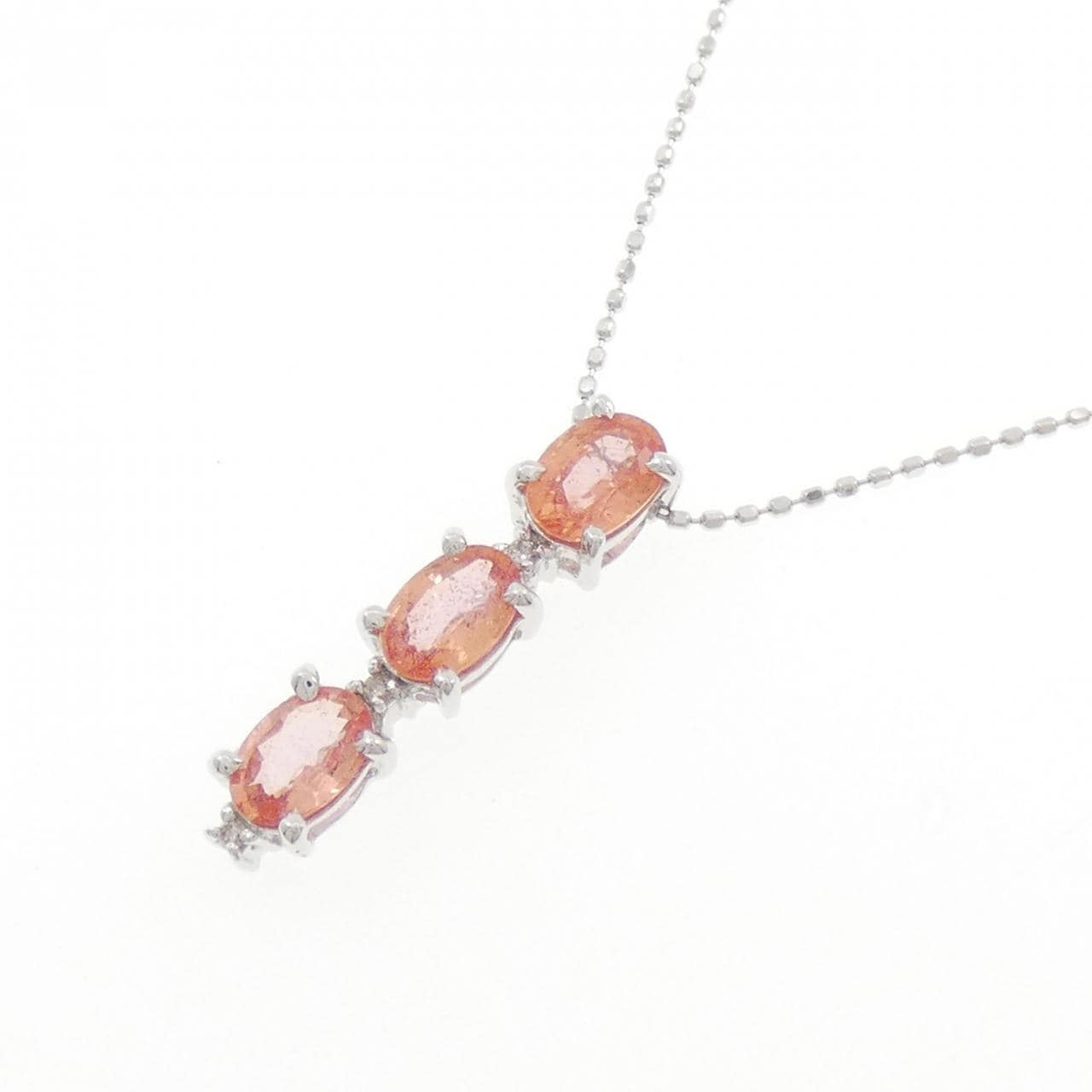 K18WG サファイヤ ネックレス 1.51CT