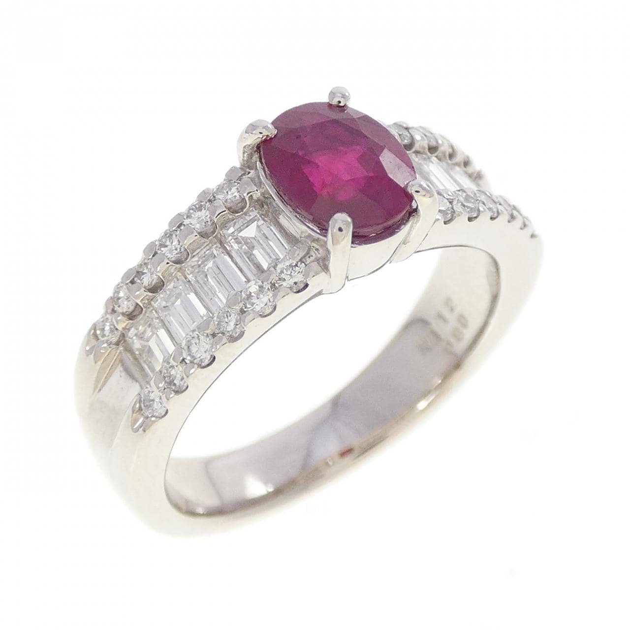 PT900 ルビー リング 1.12CT