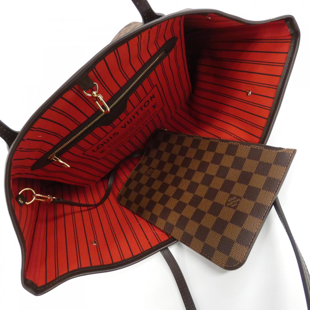 LOUIS VUITTON Damier Neverfull 中号包 N41358