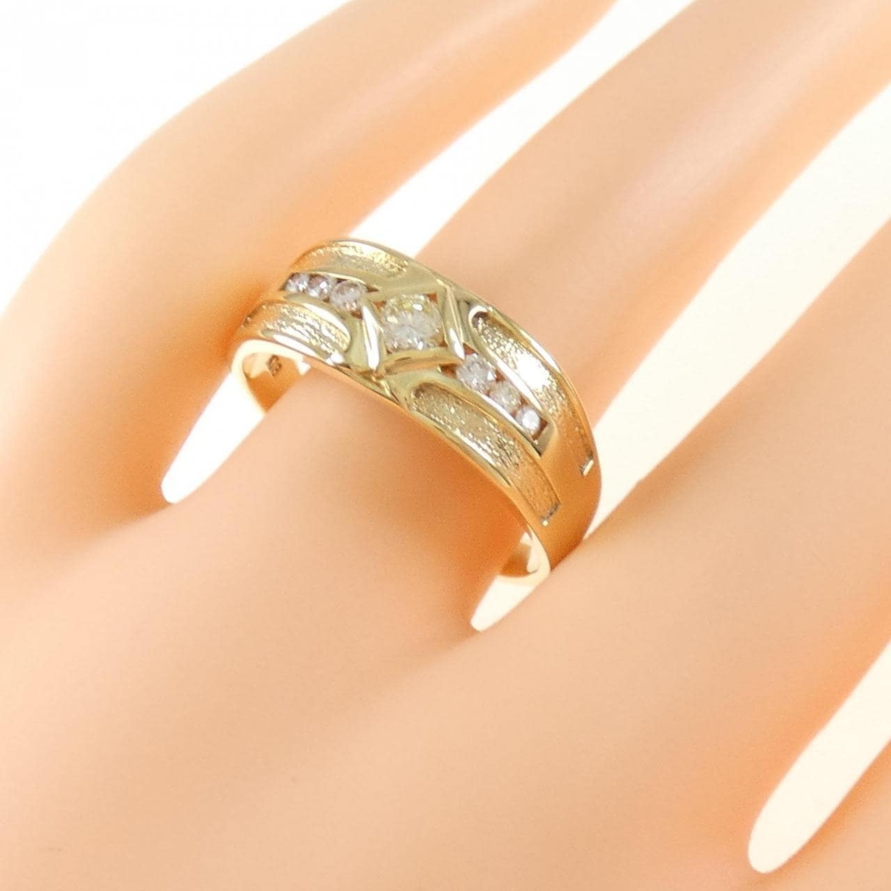 K18YG ダイヤモンド リング 0.18CT