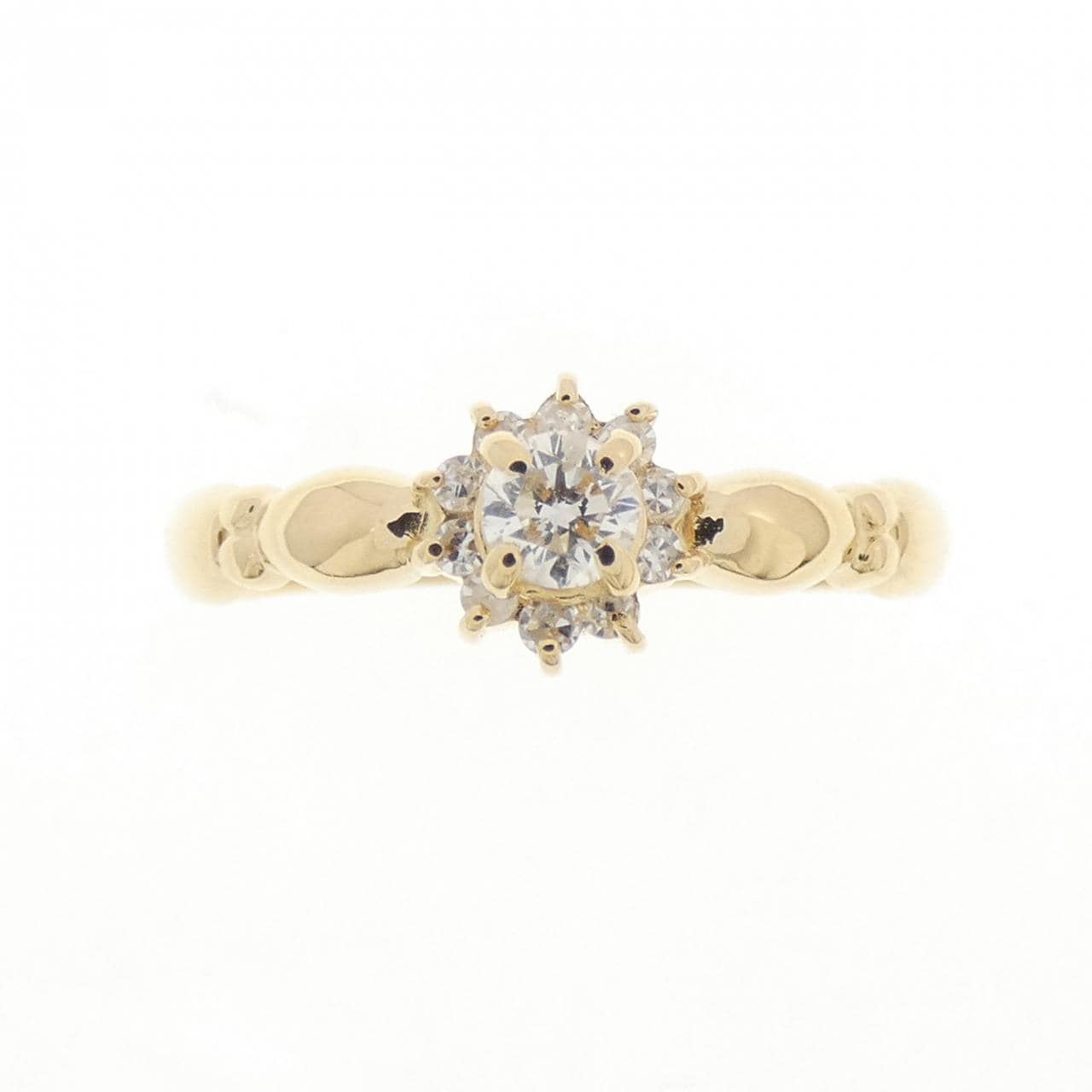 K18YG ダイヤモンド リング 0.18CT