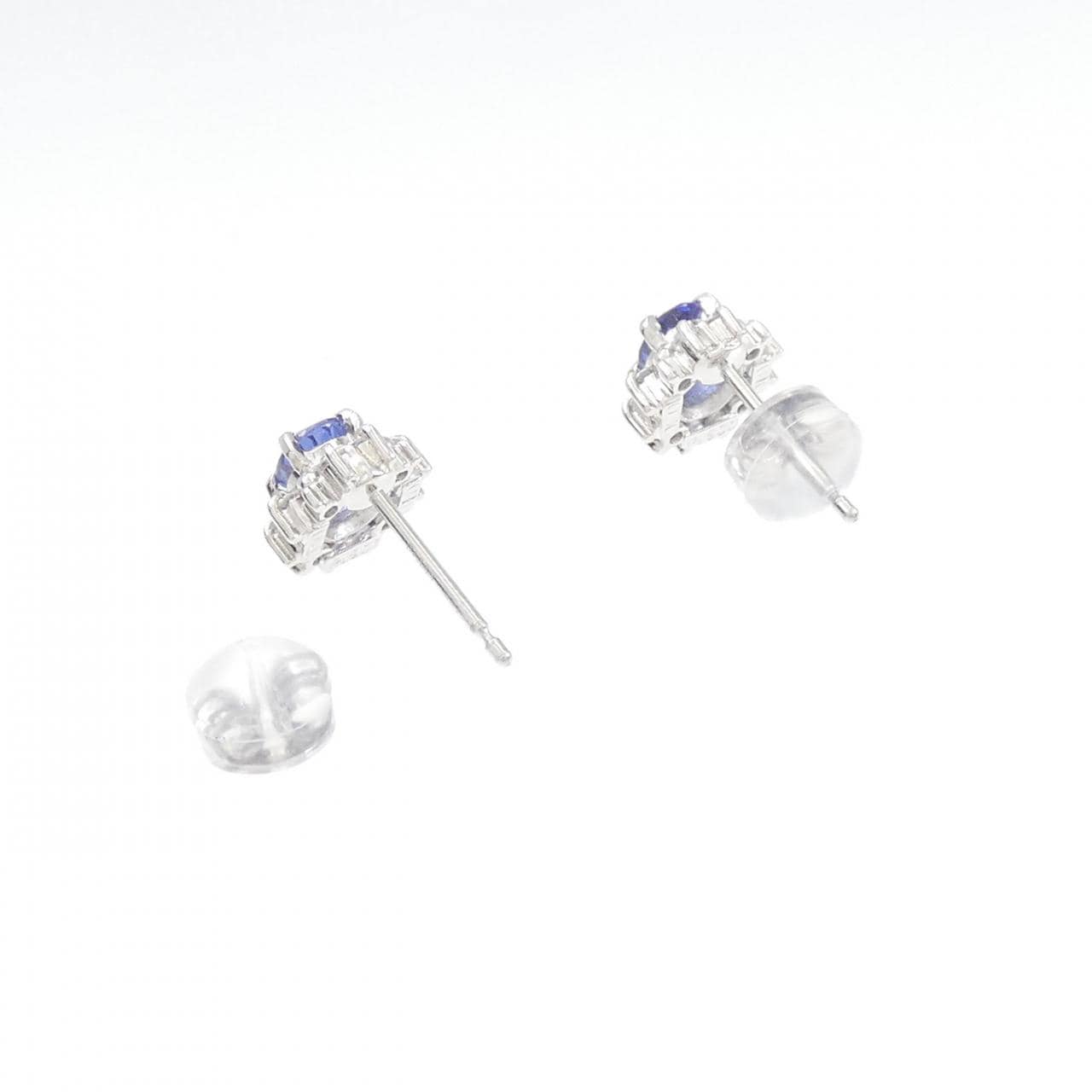 PT サファイヤ ピアス 0.61CT