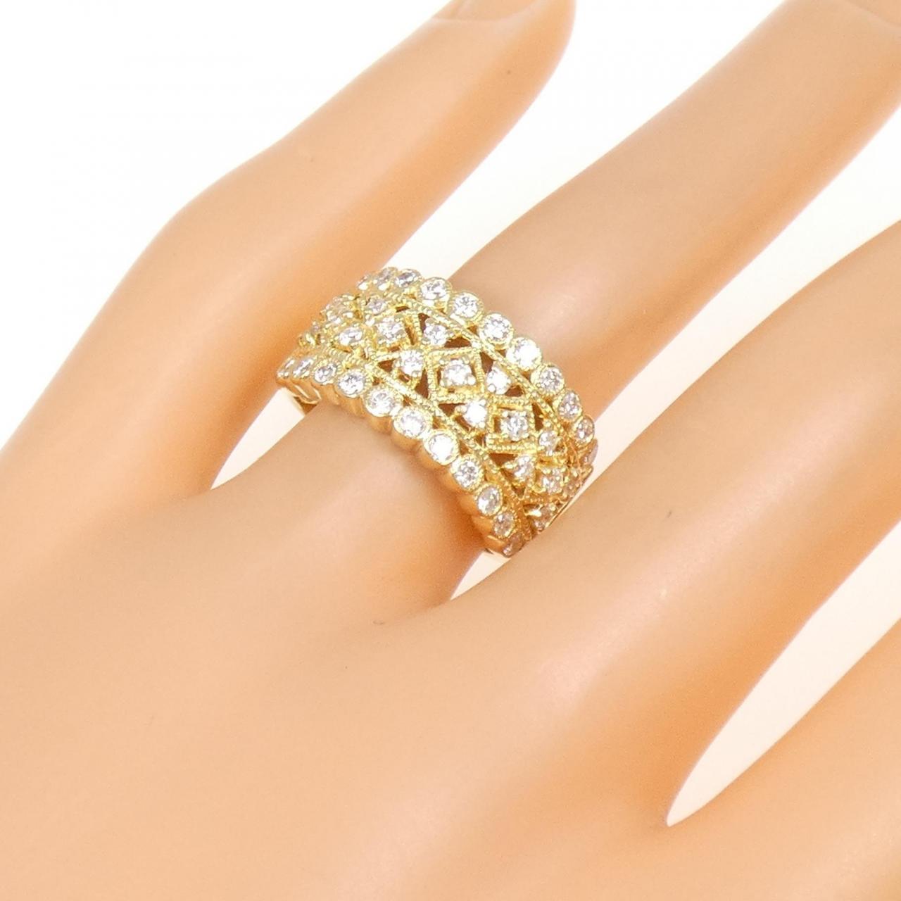 K18YG ダイヤモンド リング 0.80CT