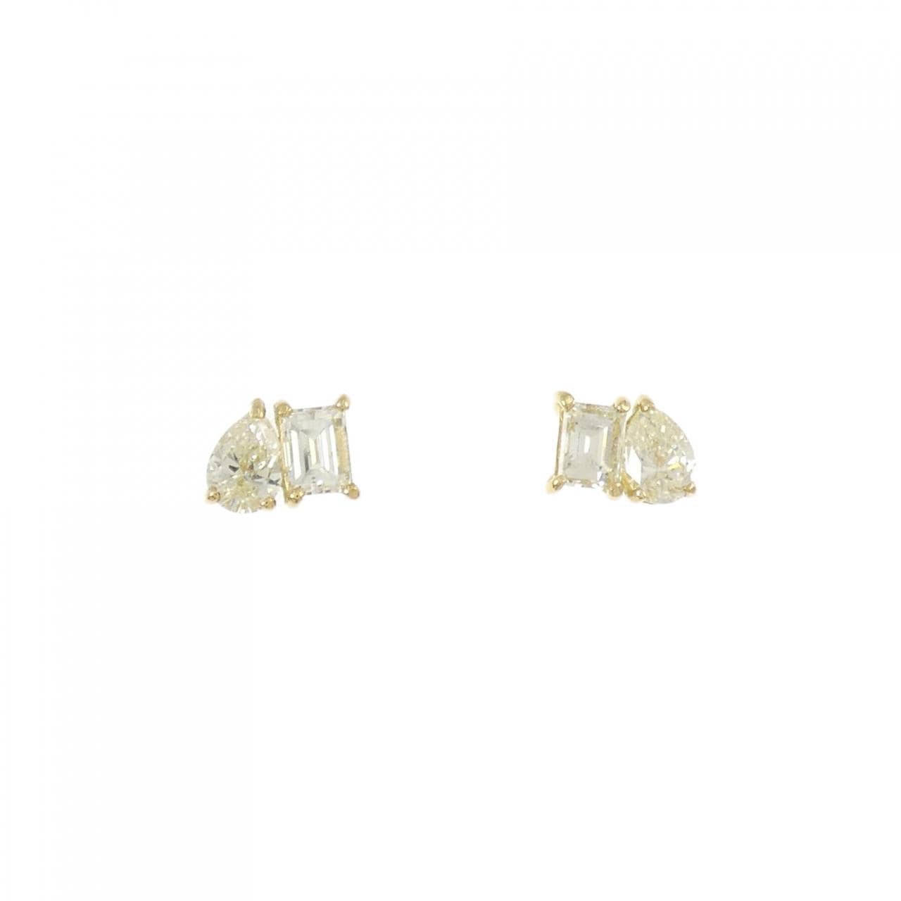 [新品] K18YG钻石耳环 0.60CT