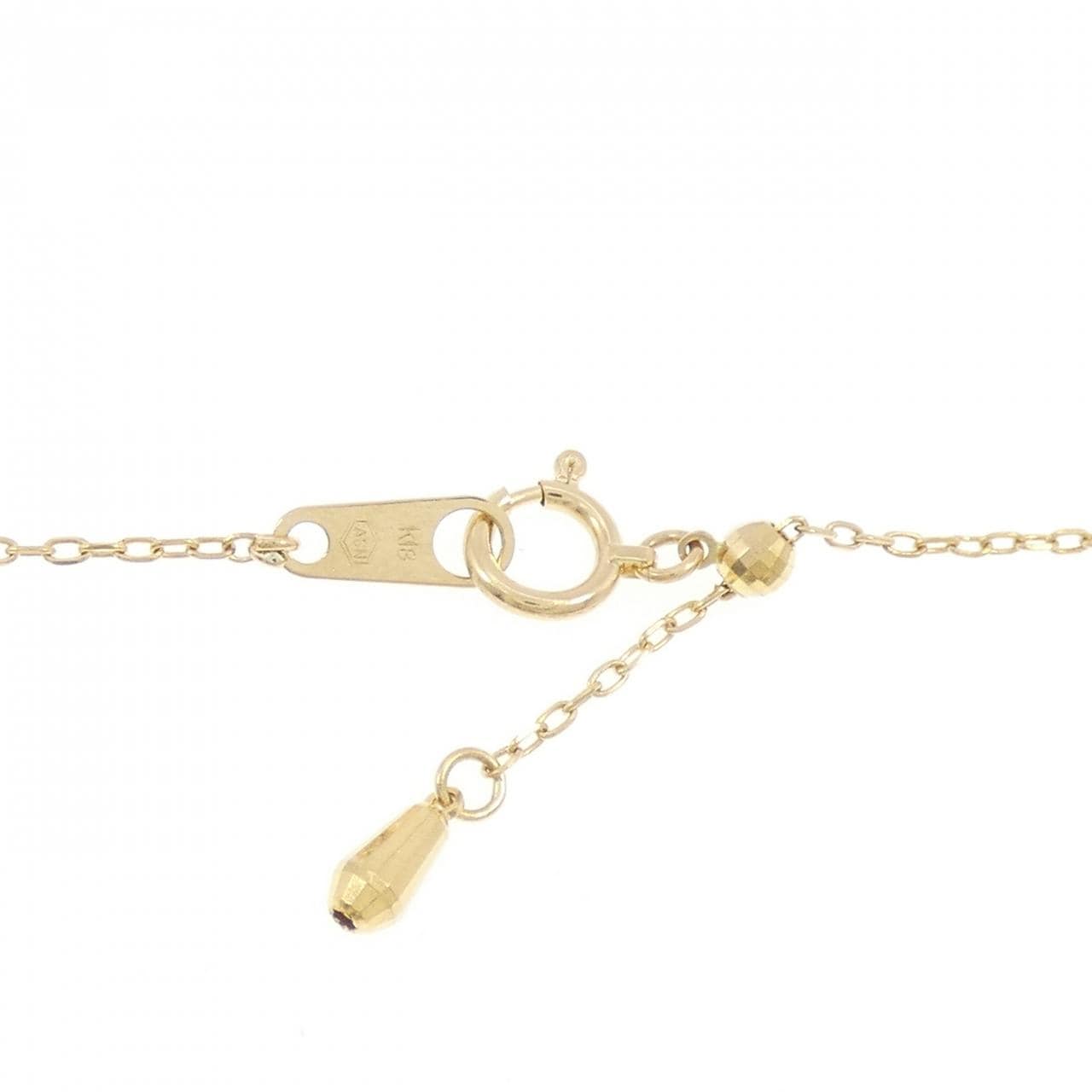 18KYG/K18YG サファイヤ ネックレス