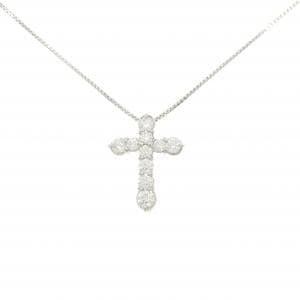 PT900/PT850 クロス ダイヤモンド ネックレス 1.02CT