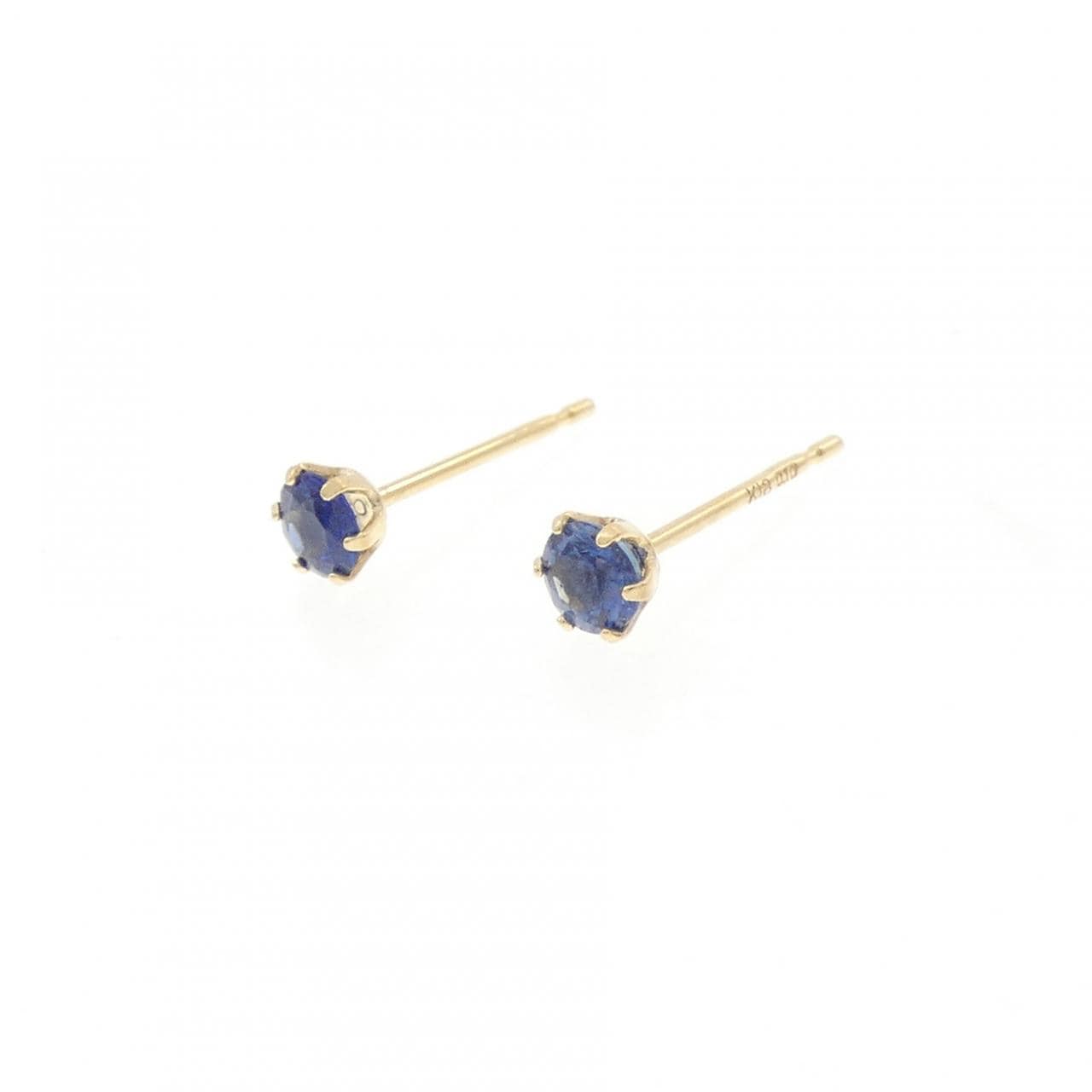 【新品】K18YG サファイヤ ピアス 0.20CT
