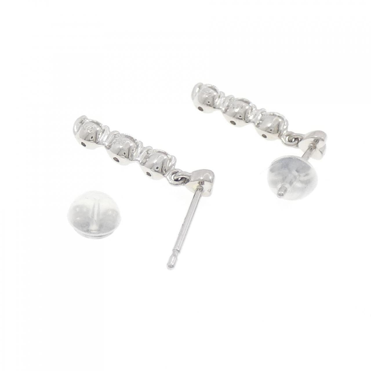 PT900 ハート ダイヤモンド ピアス 0.56CT