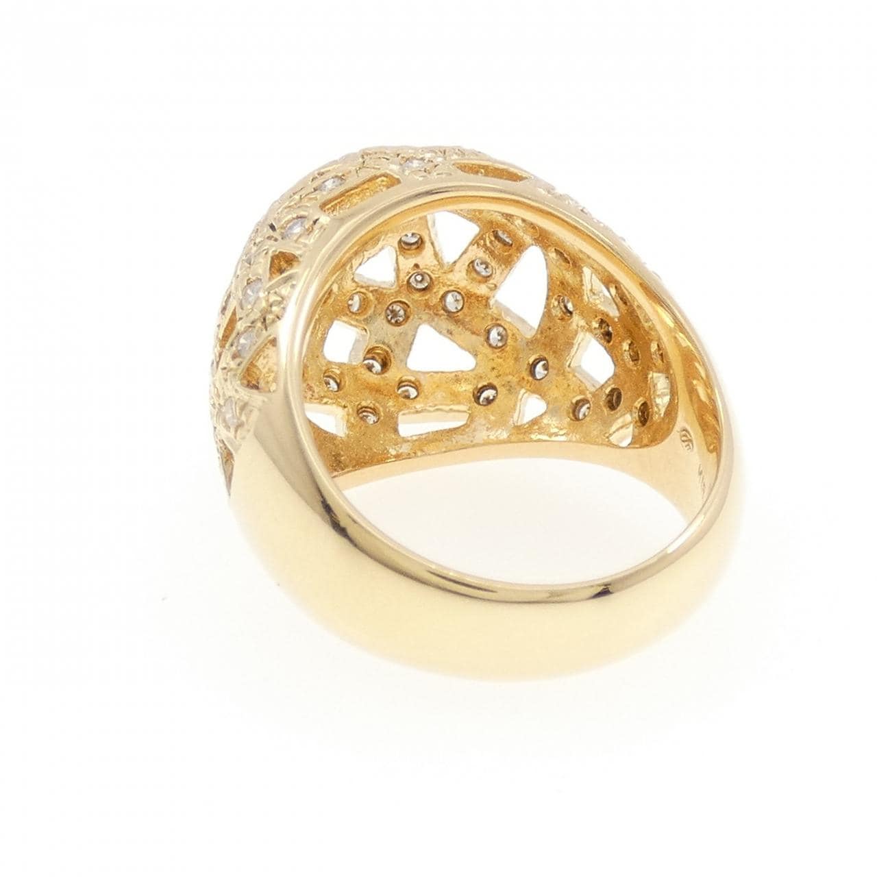 K18YG ダイヤモンド リング 0.82CT