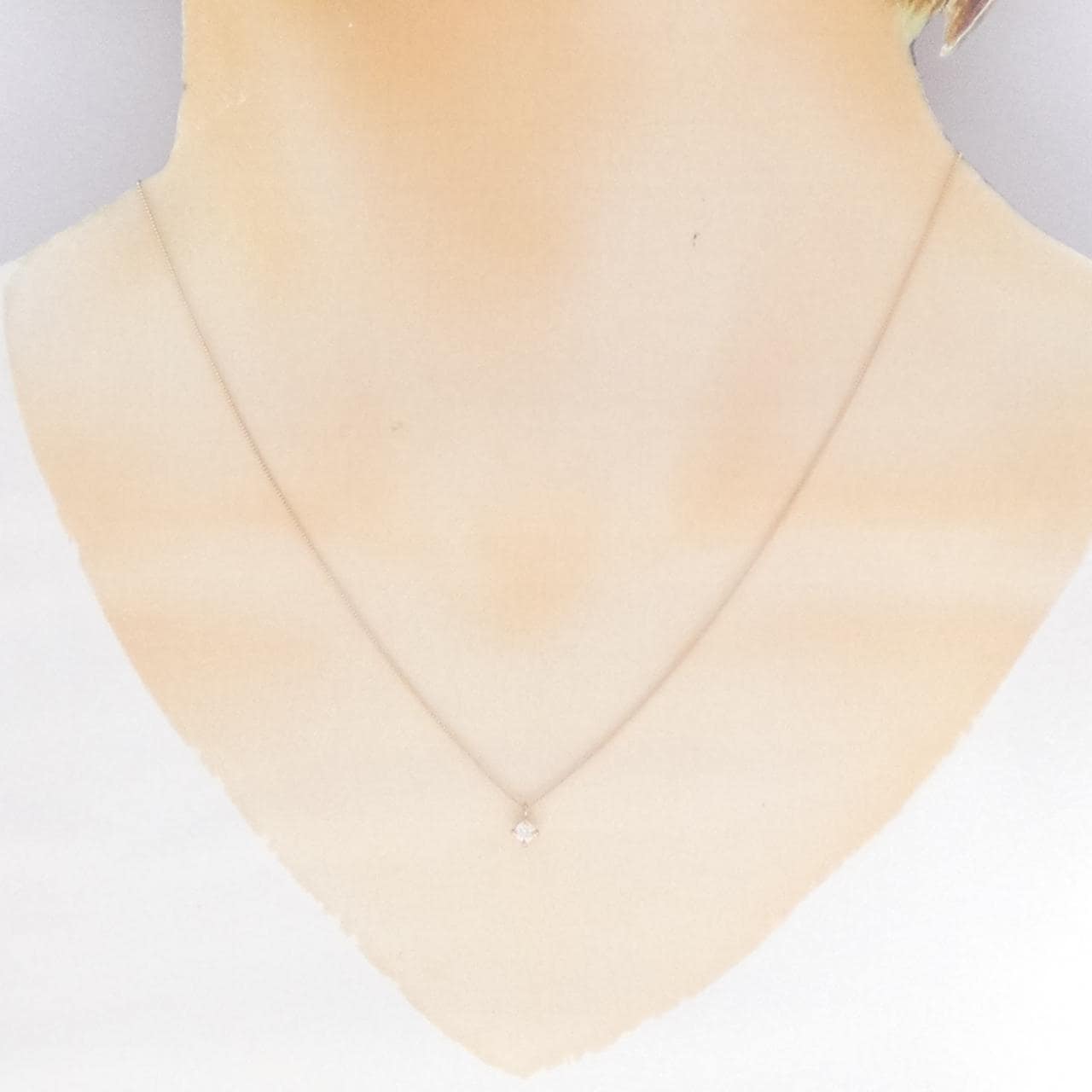 K18PG ダイヤモンド ネックレス 0.1CT
