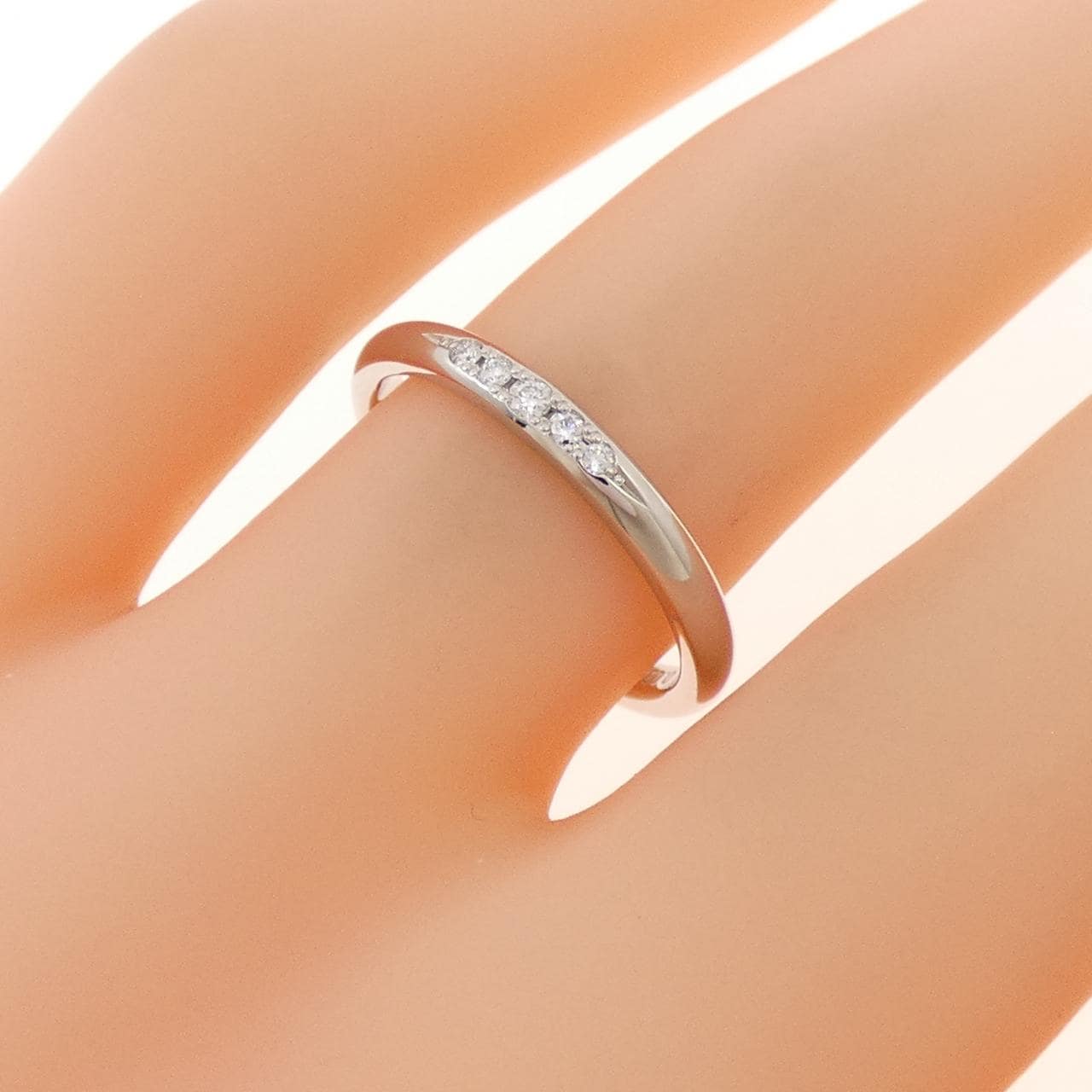 PT950 ダイヤモンド リング 0.038CT