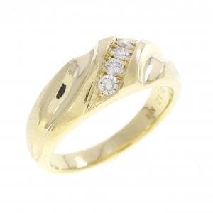 K18YG ダイヤモンド リング 0.12CT