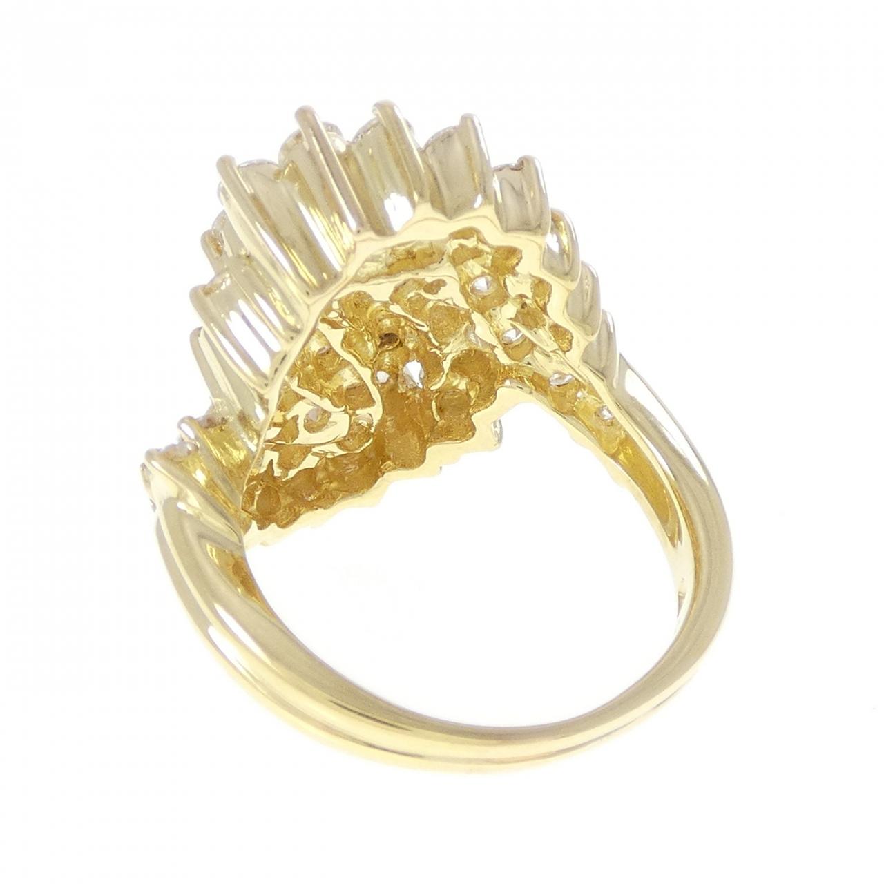 750YG ダイヤモンド リング