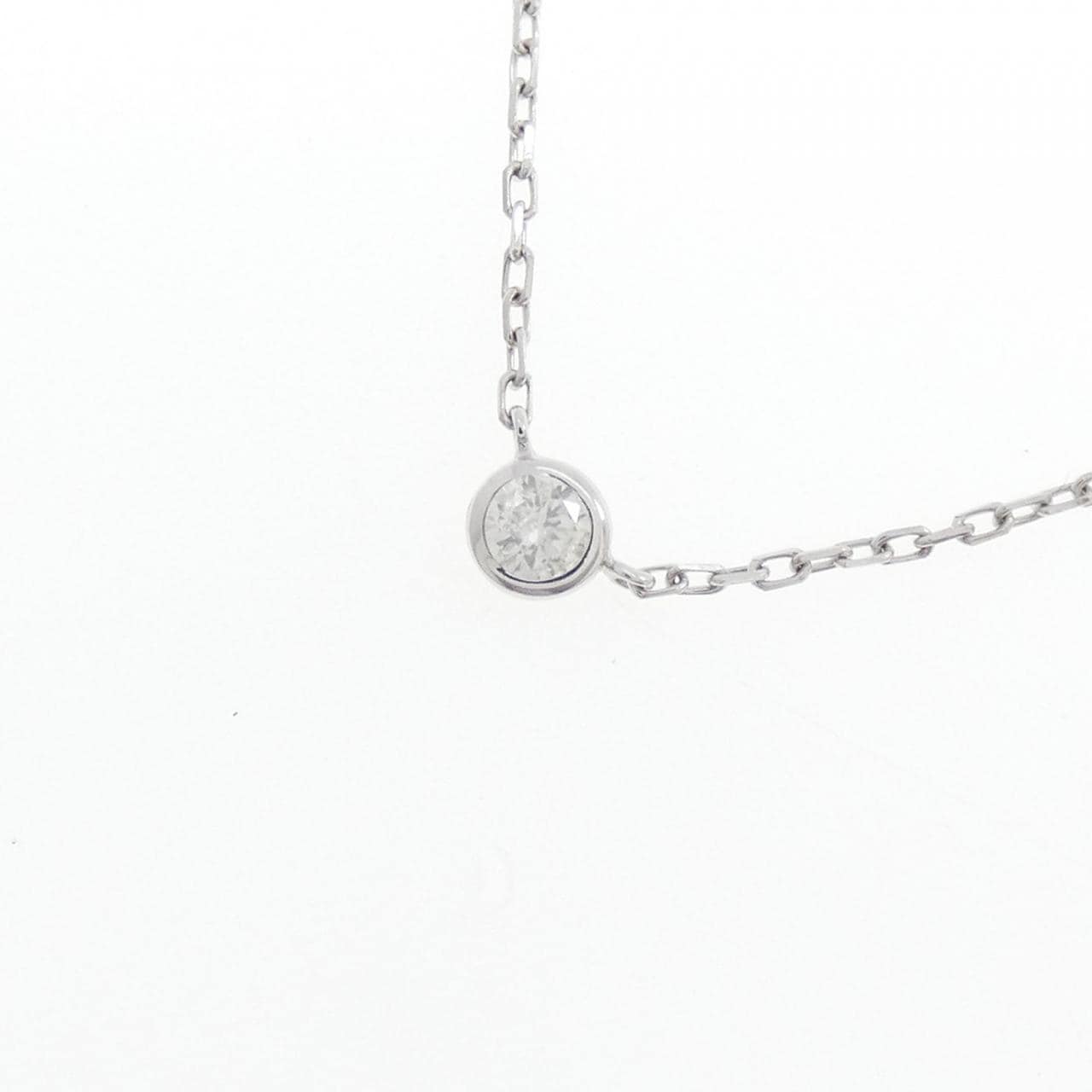 K18WG ダイヤモンド ネックレス 0.35CT