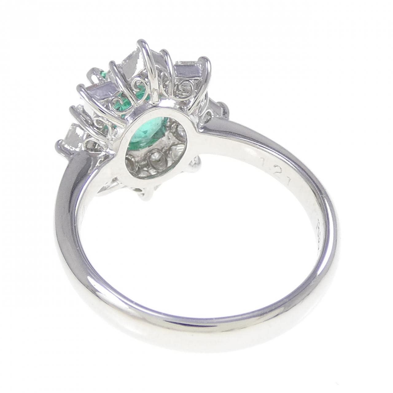 PT900 エメラルド リング 1.21CT