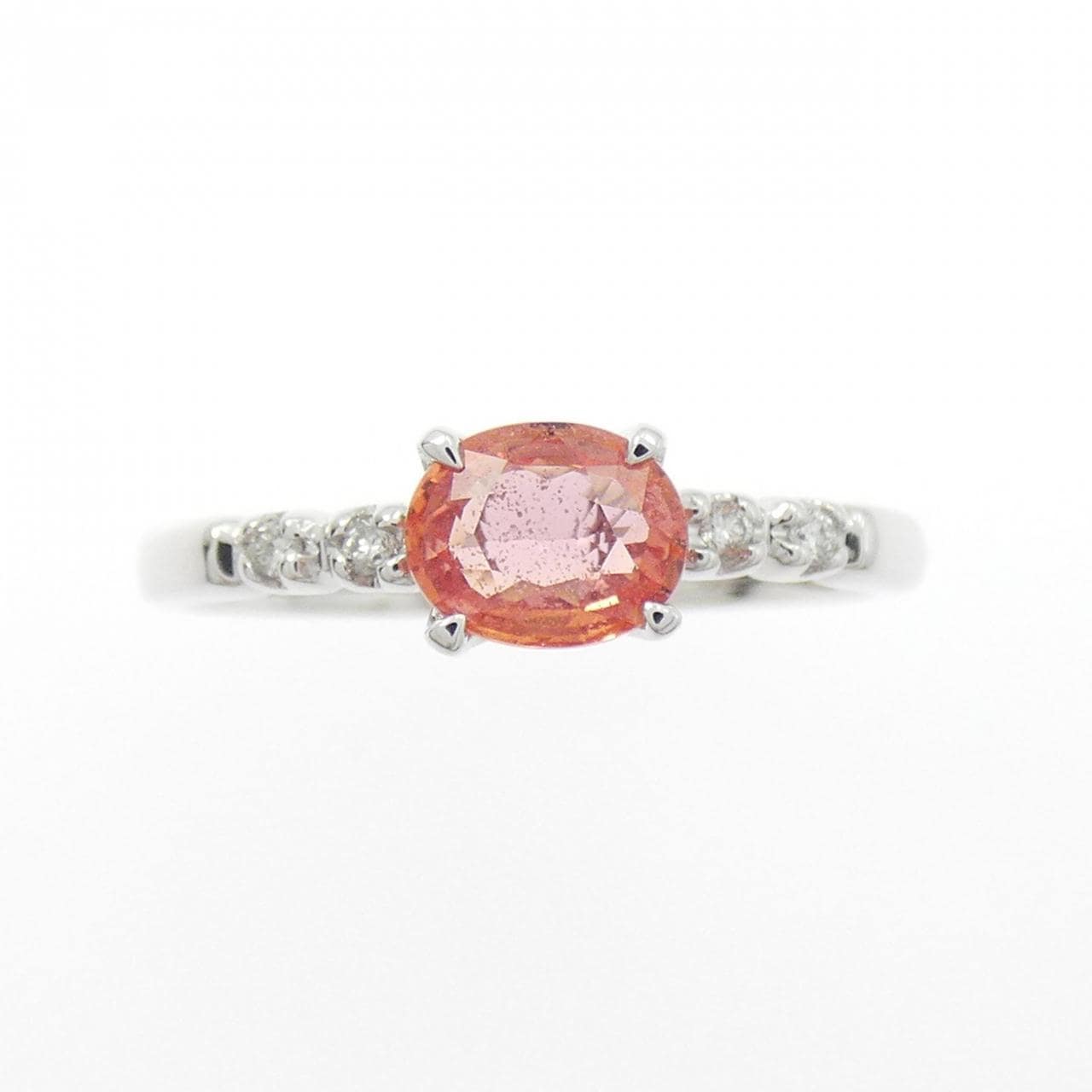 K18WG サファイヤ リング 0.66CT