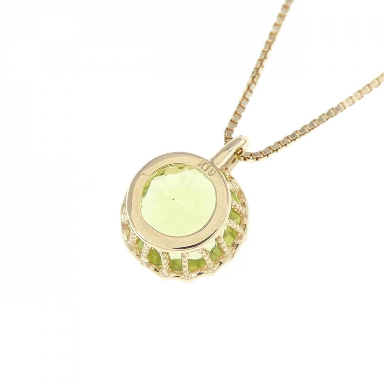 K10YG Peridot Necklace