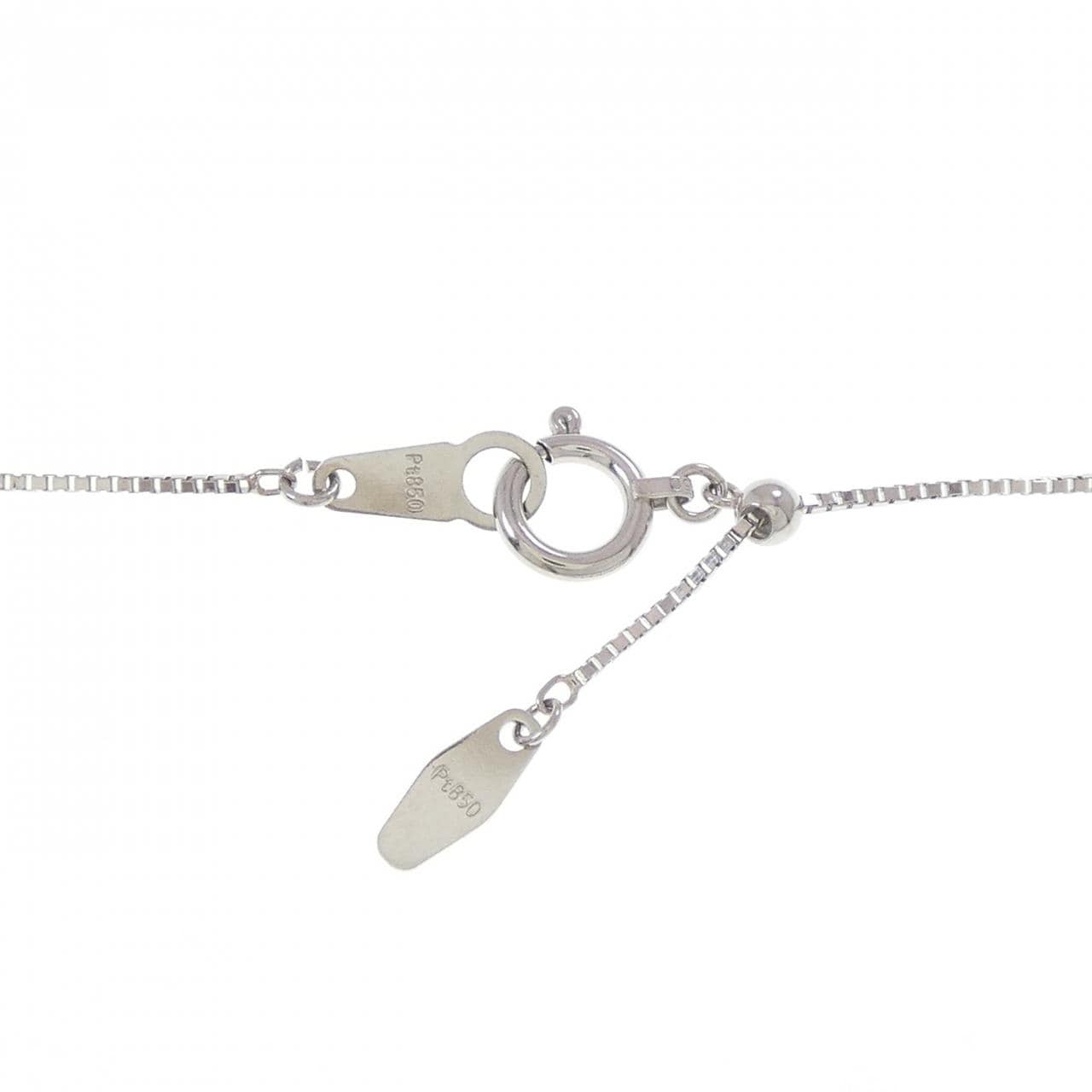 【新品】PT900/PT850 ダイヤモンド ネックレス 0.540CT D VVS2-VS2 VG