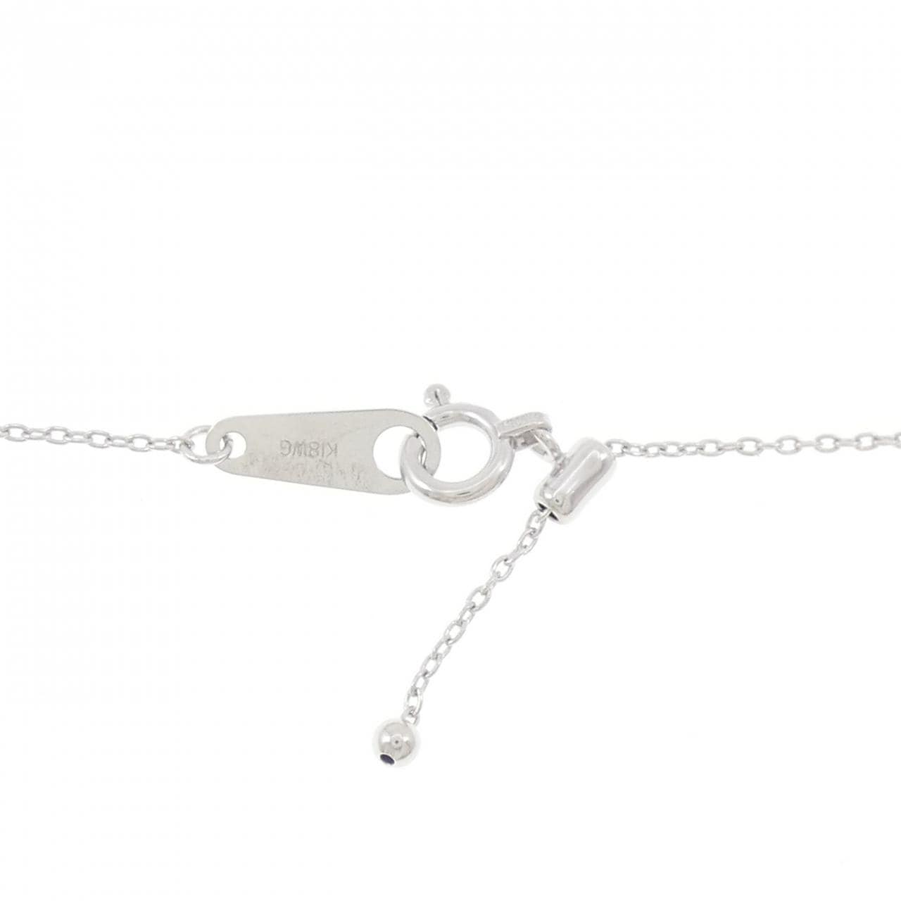 K18WG Aquamarine necklace 1.36CT