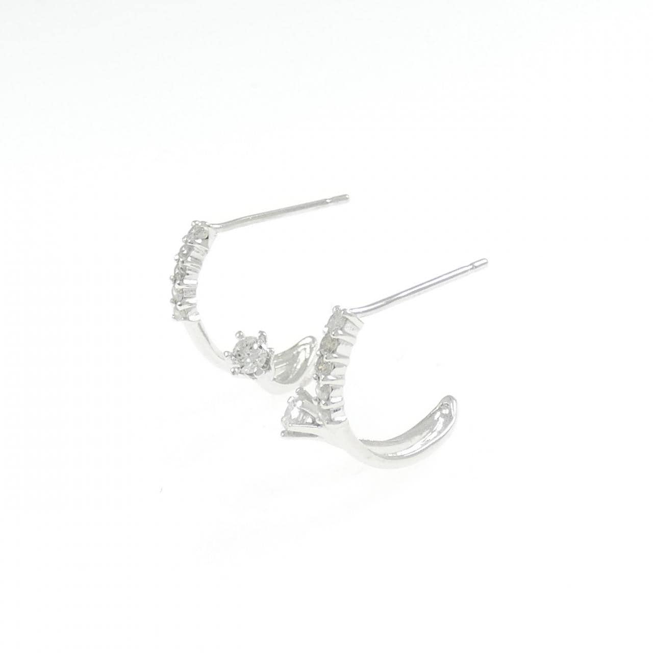 K18WG ダイヤモンド ピアス 0.20CT