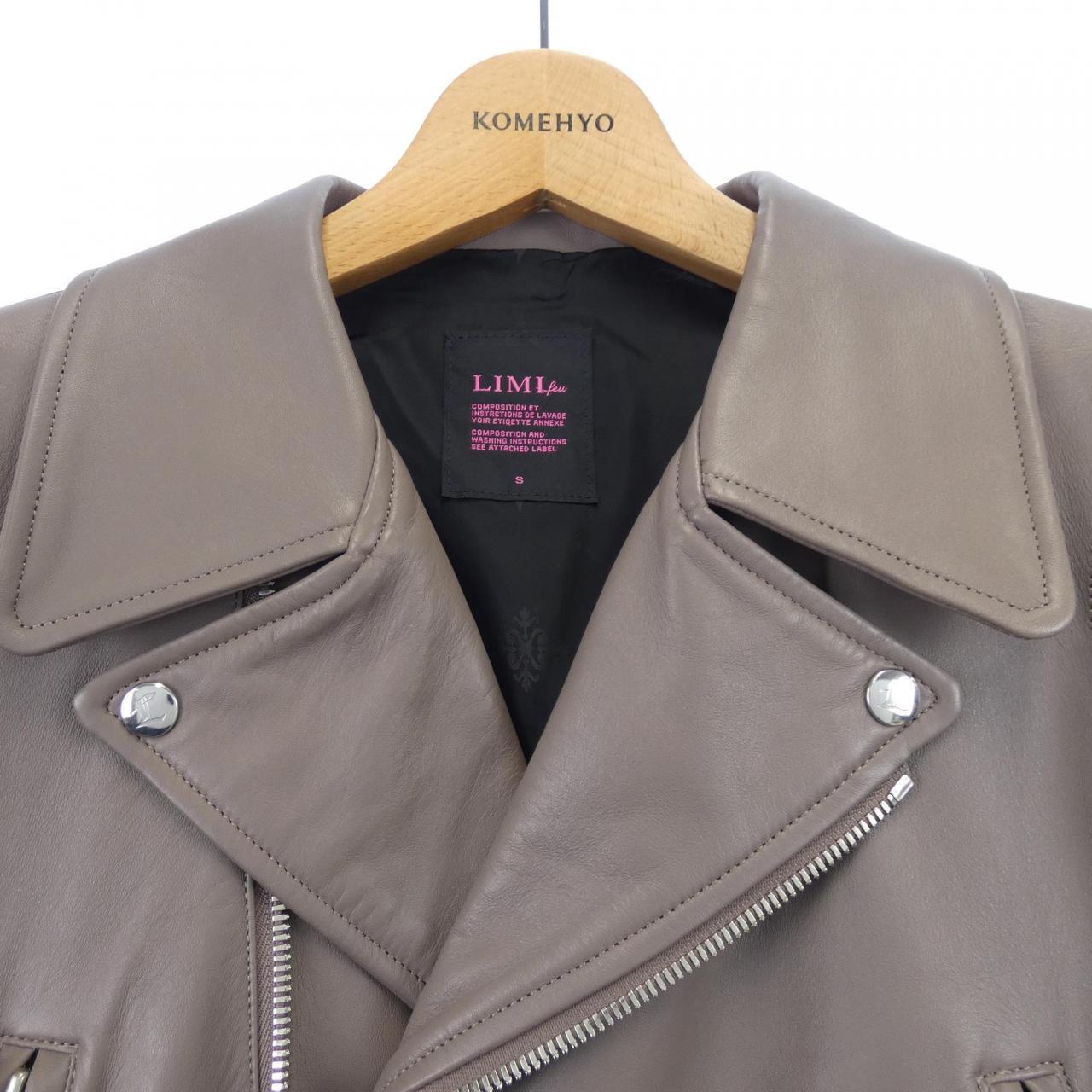 LIMI feuLR-J29 -705皮革骑士夹克