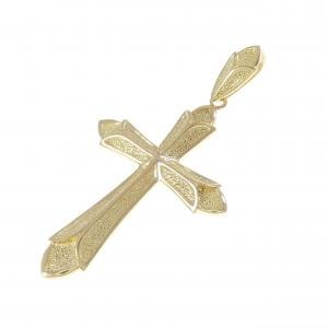 K18YG クロス ペンダント