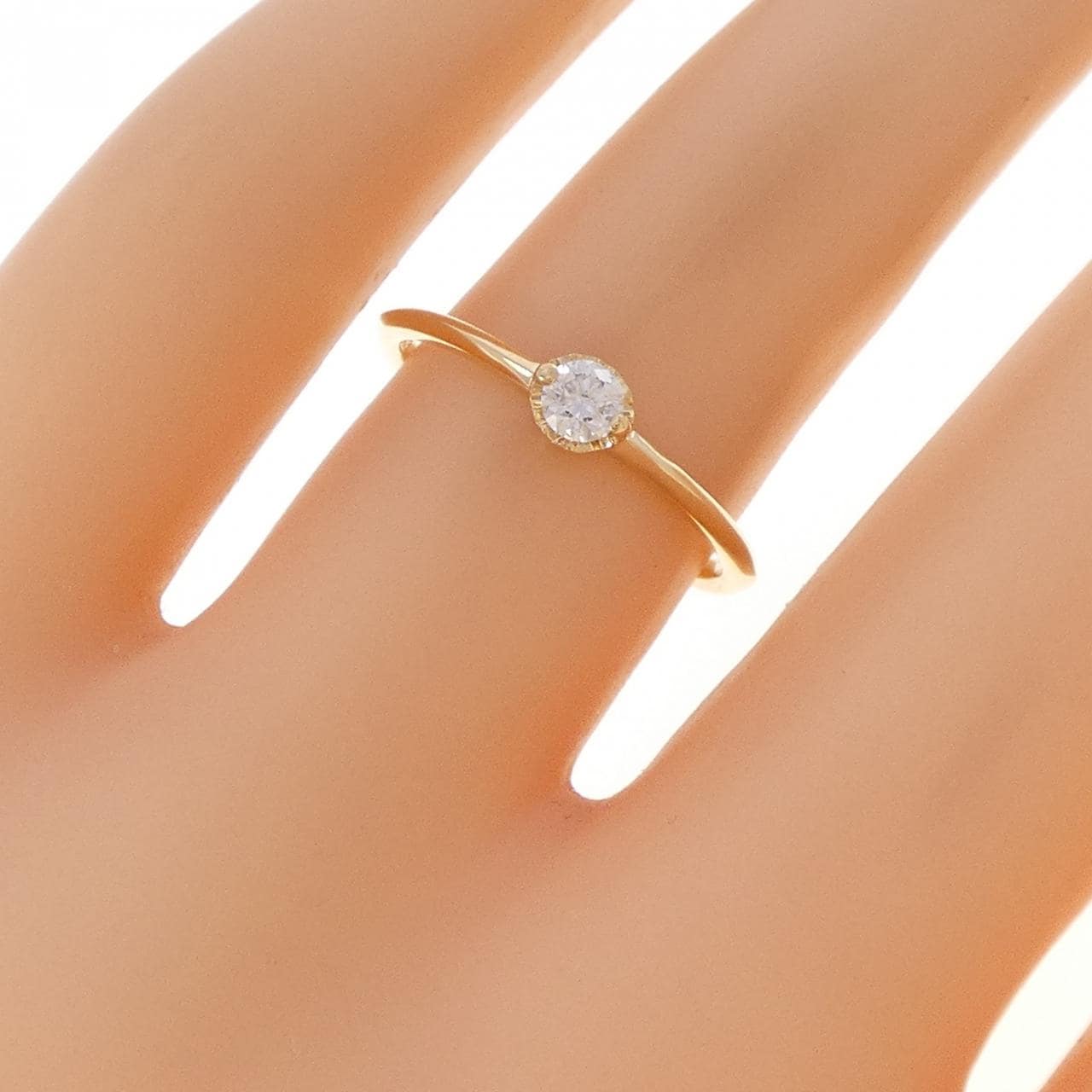 アガット ダイヤモンド リング 0.10CT