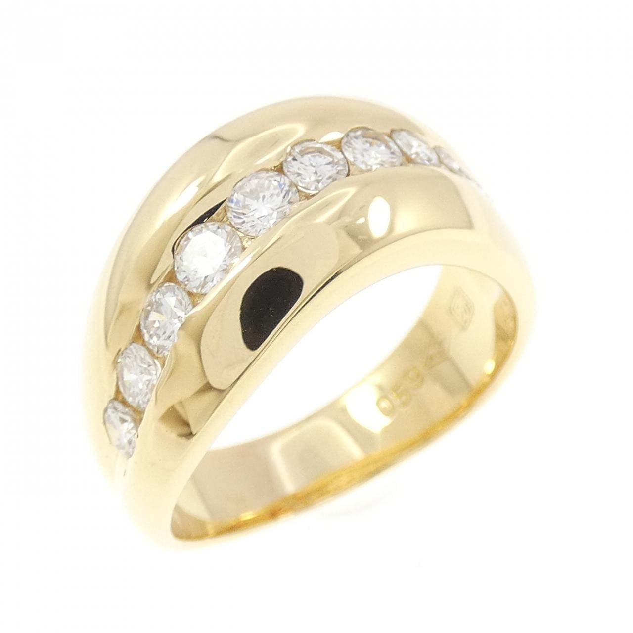 750YG ダイヤモンド リング 0.59CT