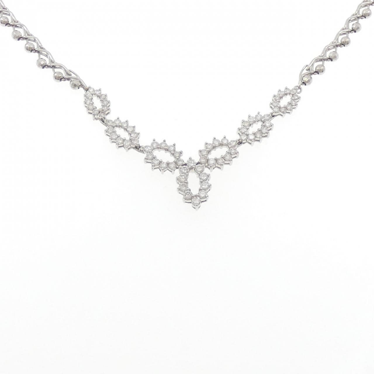 PT900/PT850 ダイヤモンド ネックレス 2.51CT