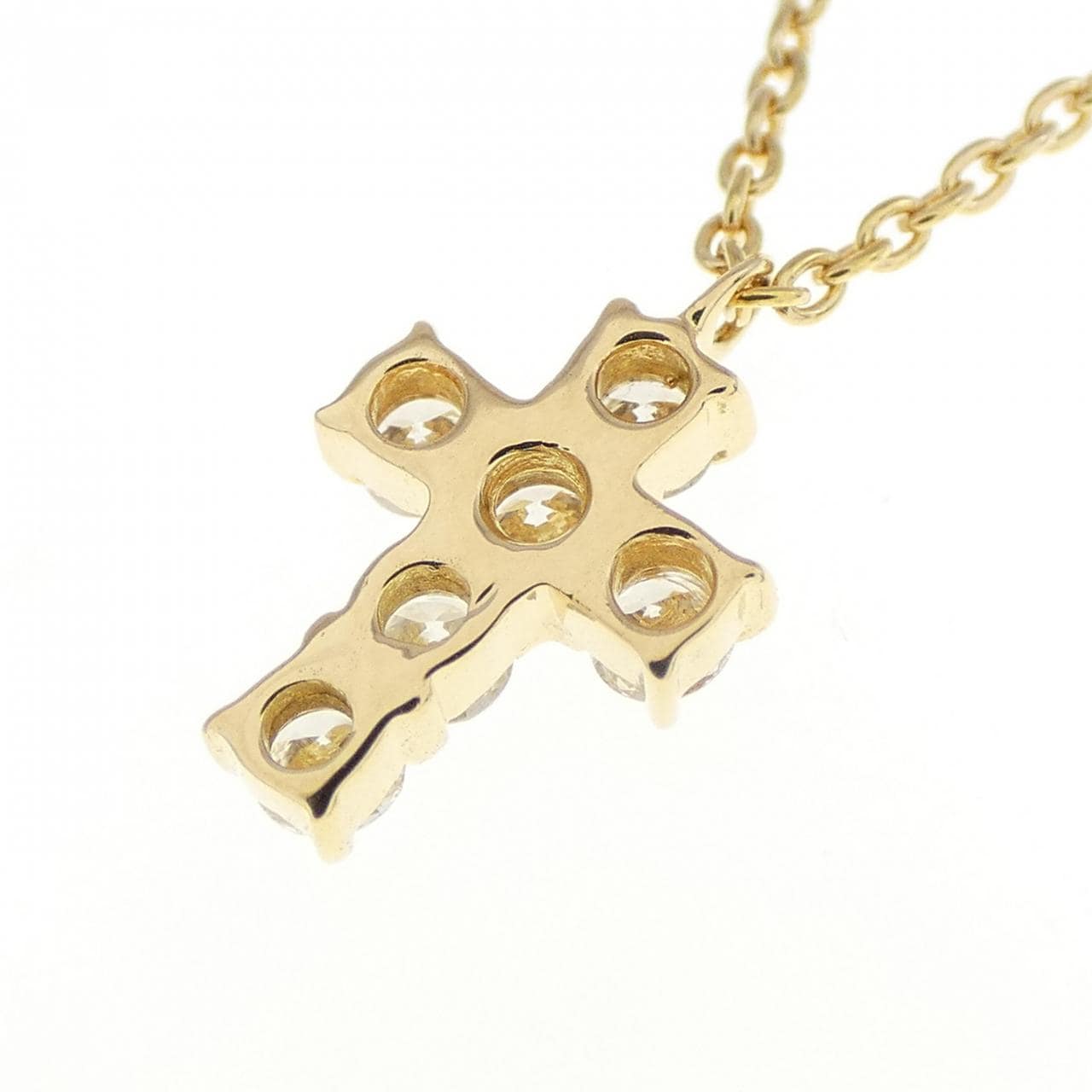 VENDOME cross Diamond necklace 0.18CT