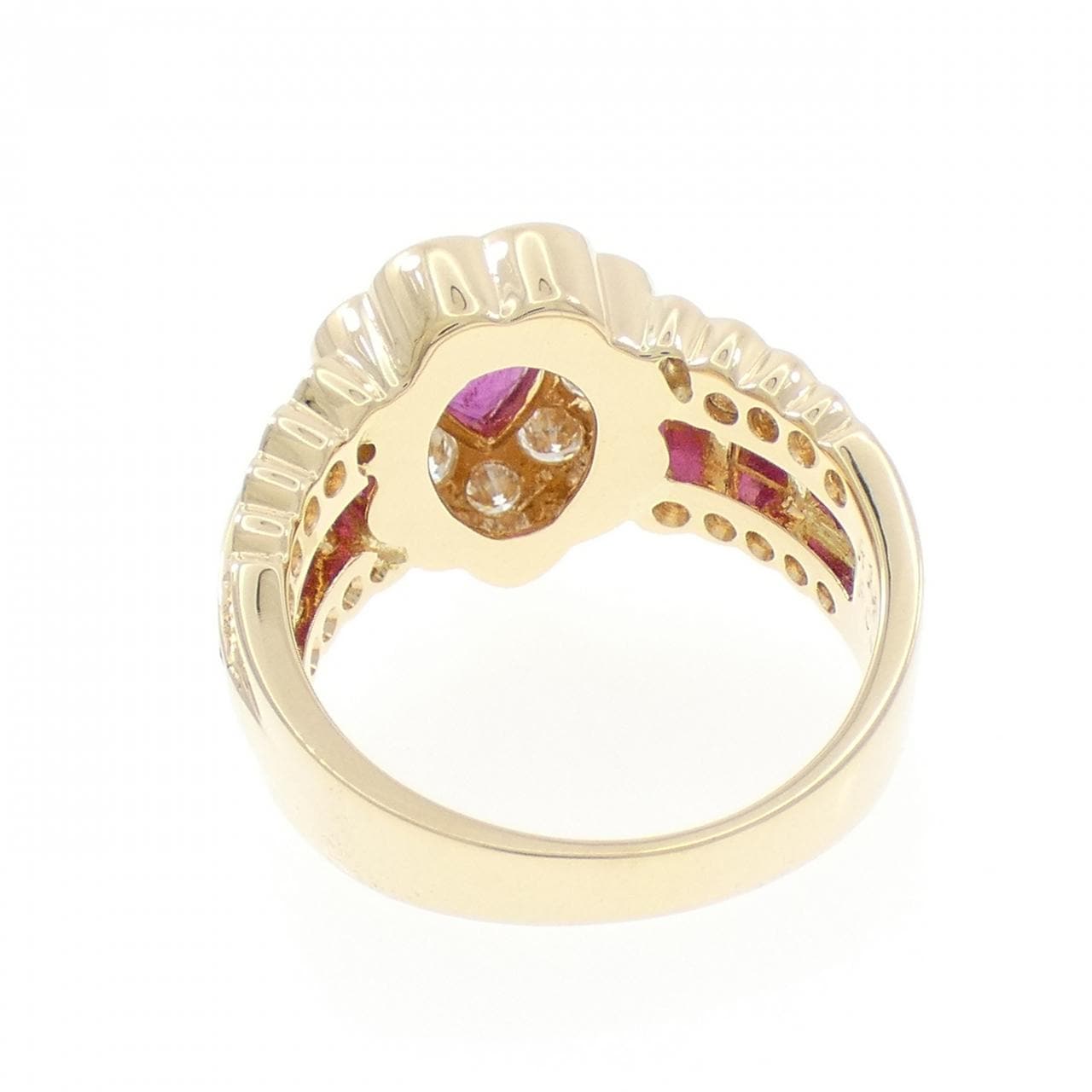 K18YG ルビー リング 2.05CT