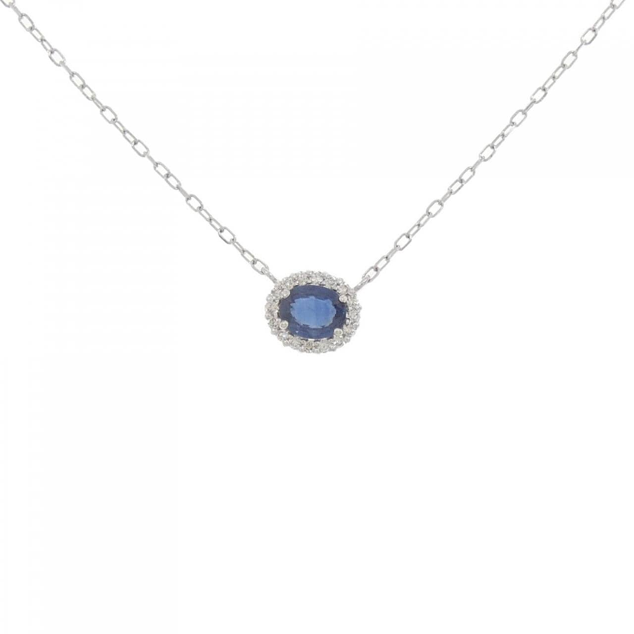 [BRAND NEW] PT Sapphire Necklace 0.41CT