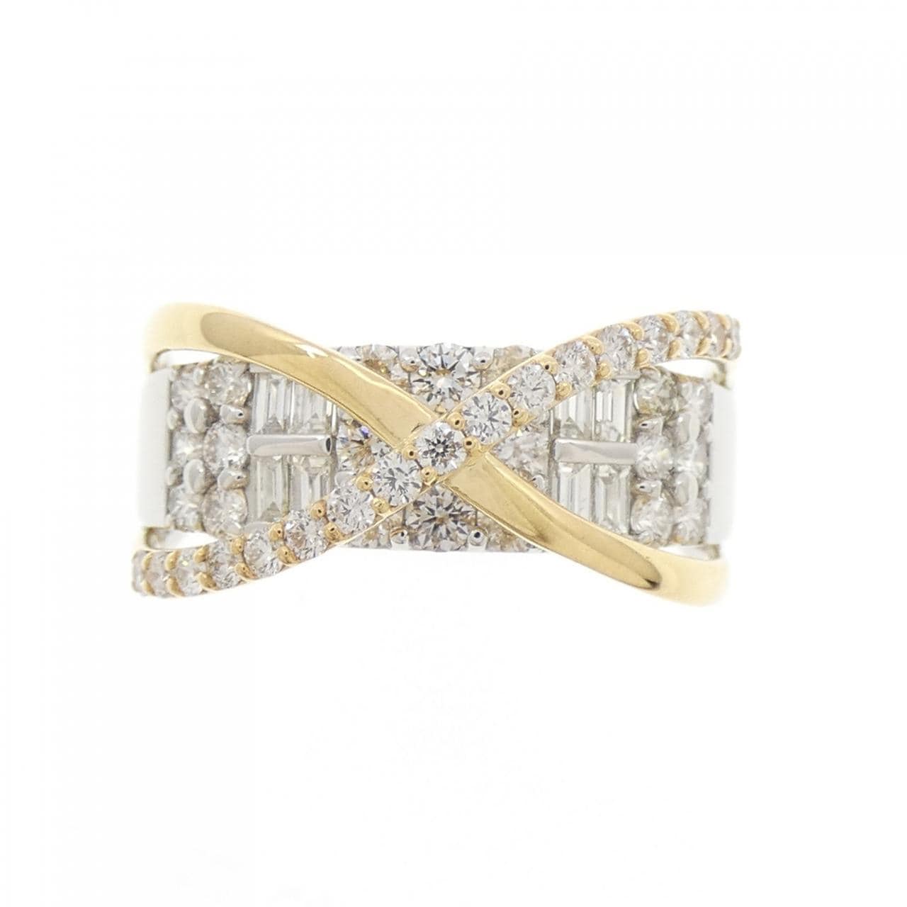 [BRAND NEW] PT900/K18YG Diamond Ring 1.00CT