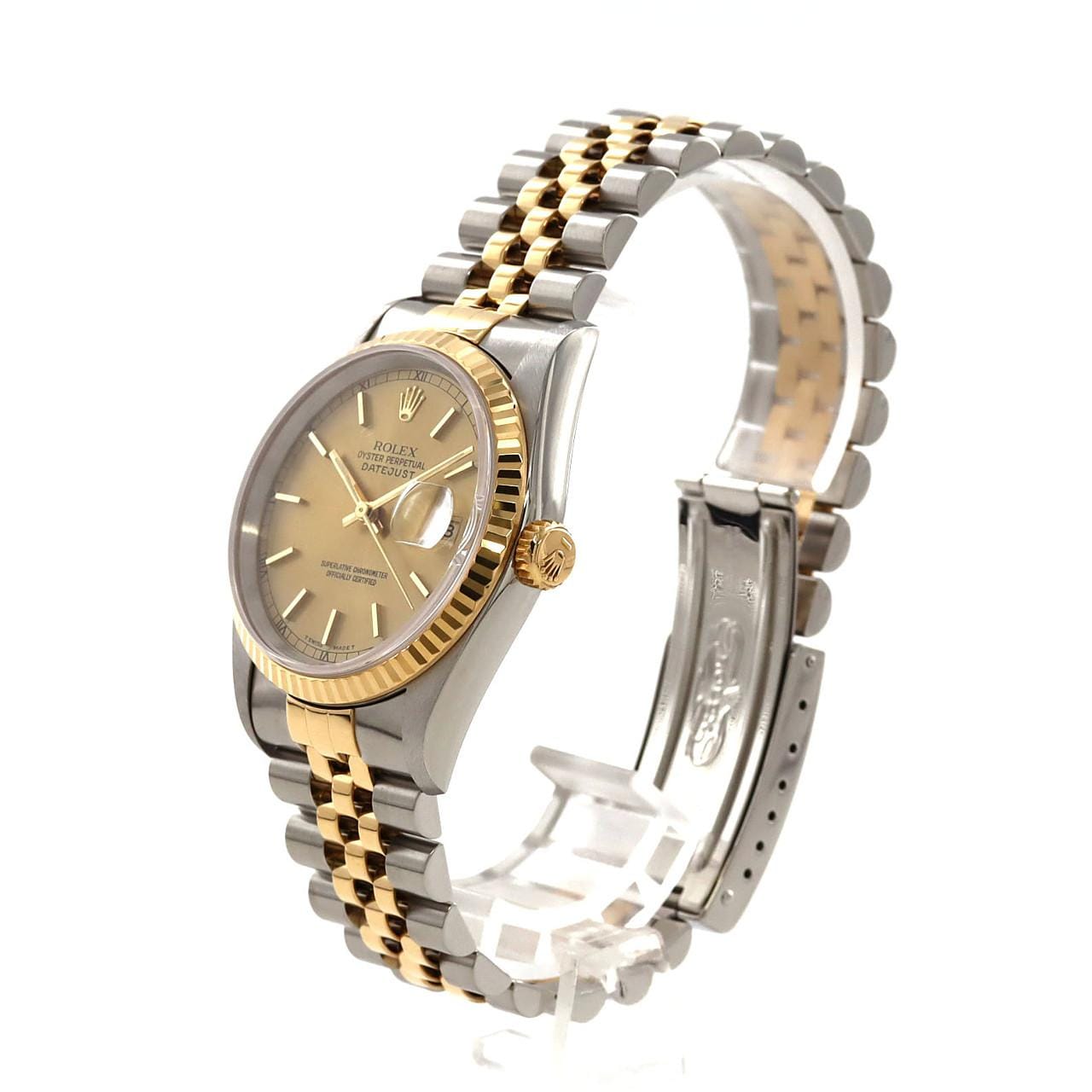 ロレックス デイトジャスト 16233 SSxYG 自動巻 W番