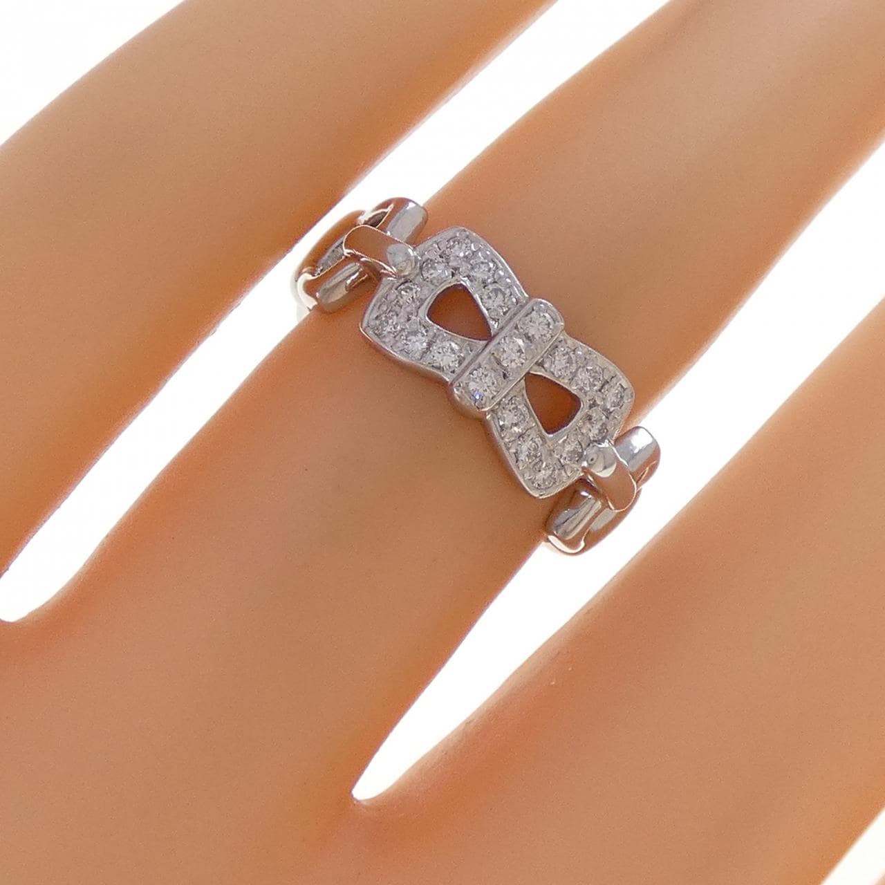 PT900钻石戒指，0.182克拉