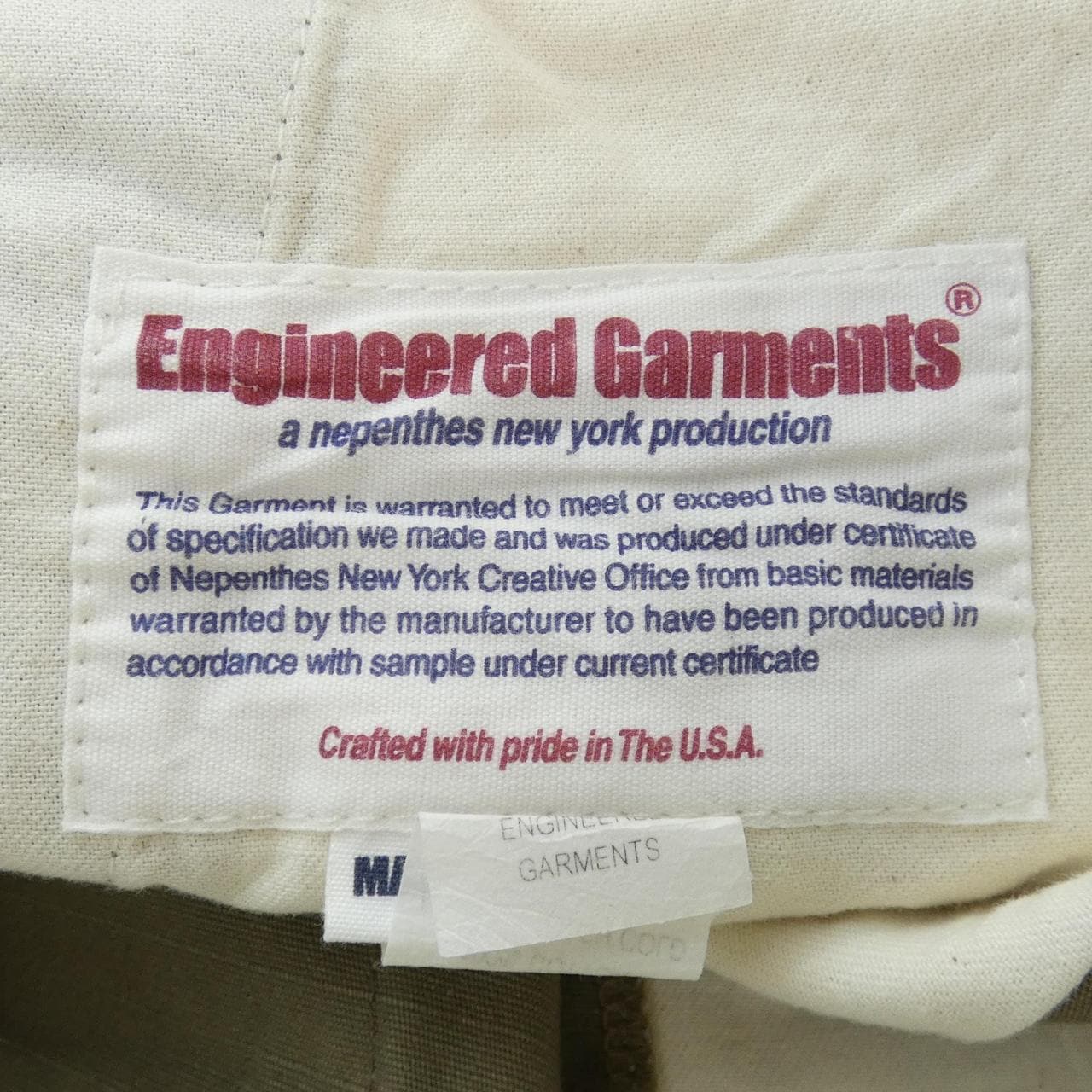 工裝外套ENGINEERED GARMENTS褲子