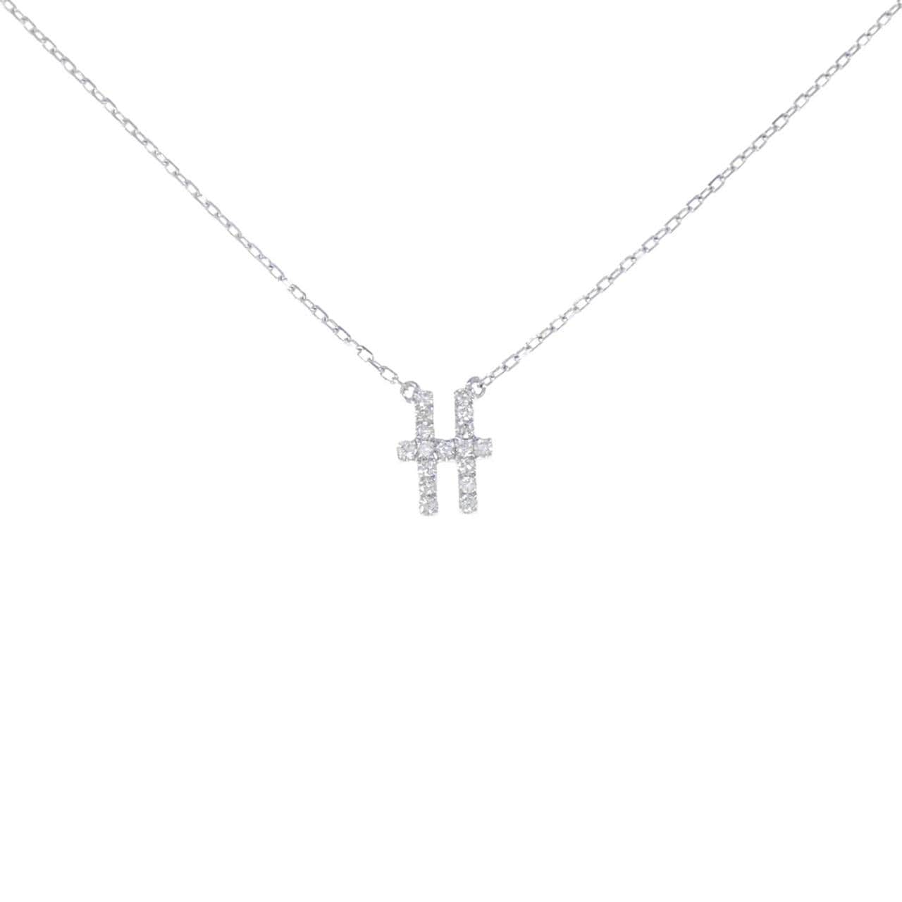 アーカー イニシャル ネックレス 0.07CT