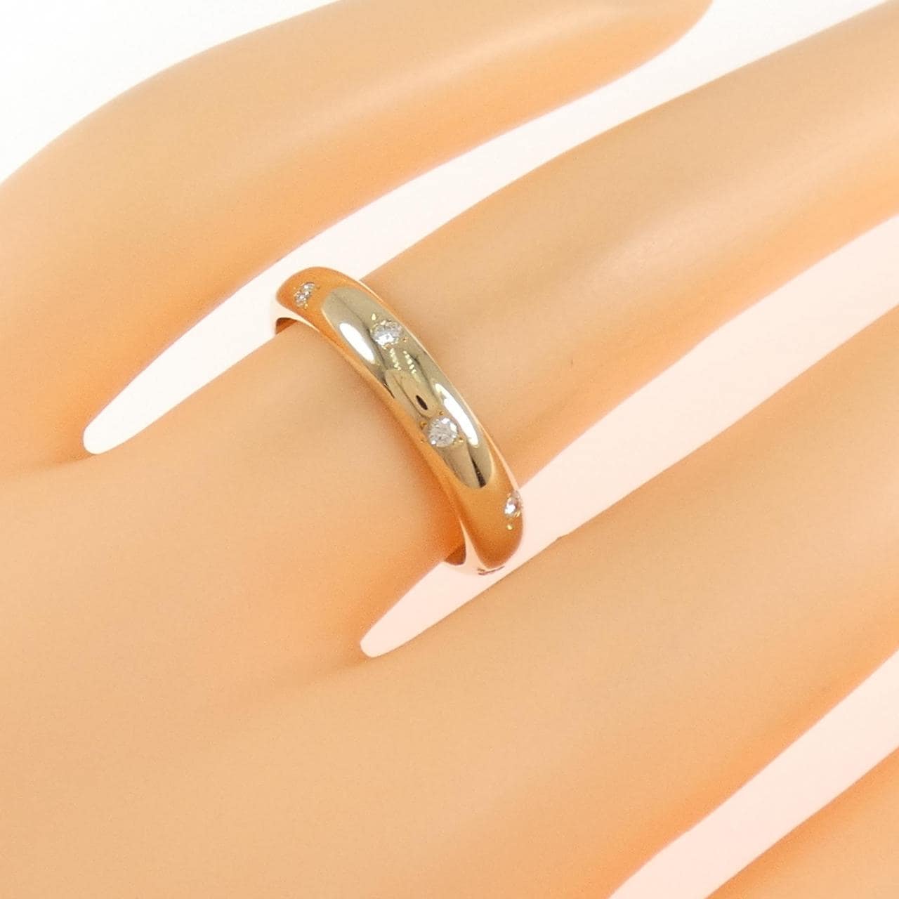 K18YG ダイヤモンド リング 0.13CT
