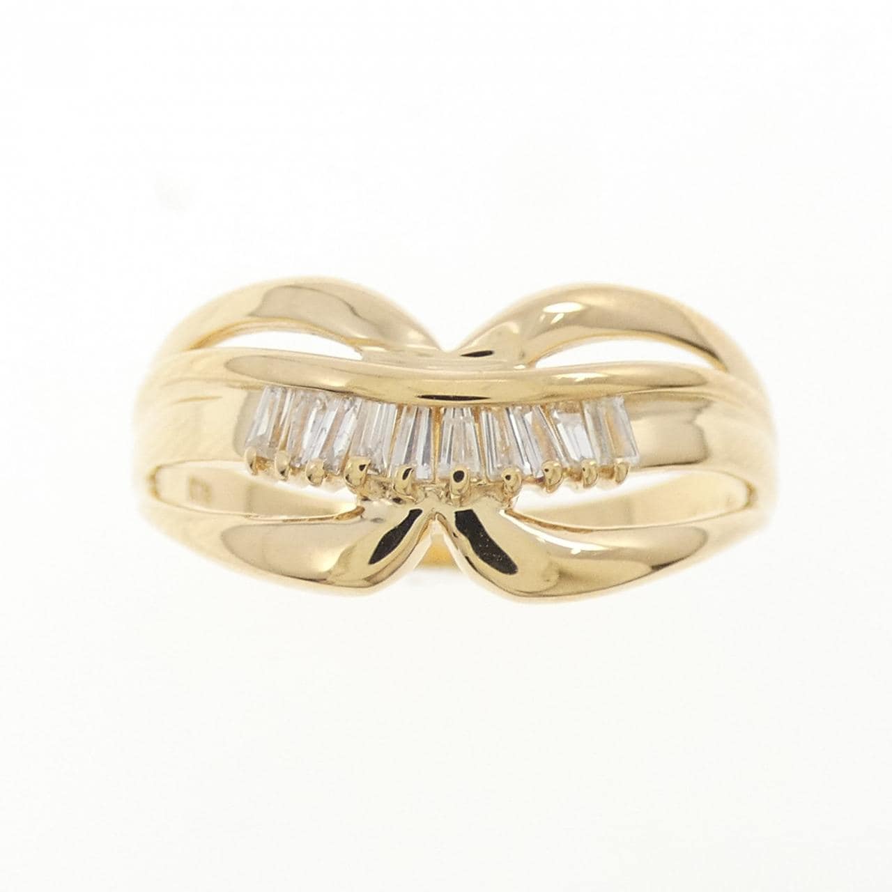 K18YG ダイヤモンド リング 0.13CT