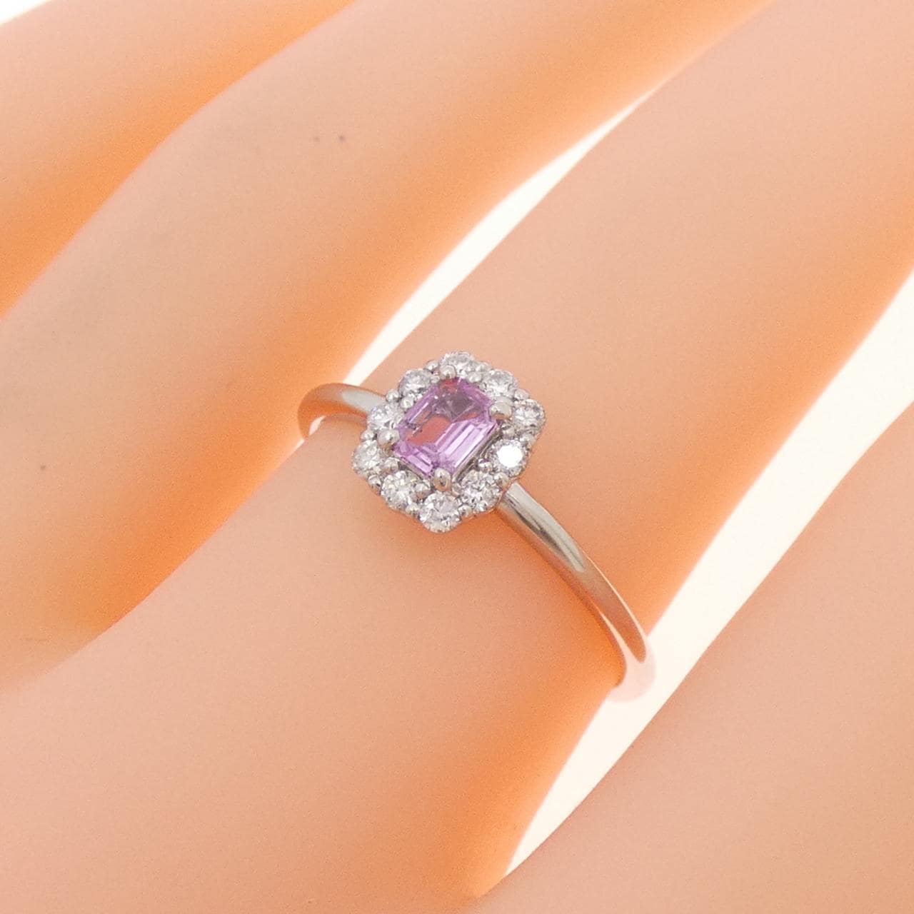PT900 サファイヤ リング 0.40CT