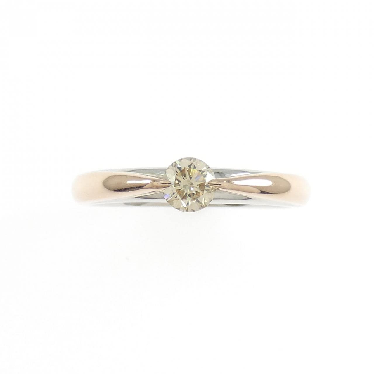 K18PG/PT900 ダイヤモンド リング 0.323CT