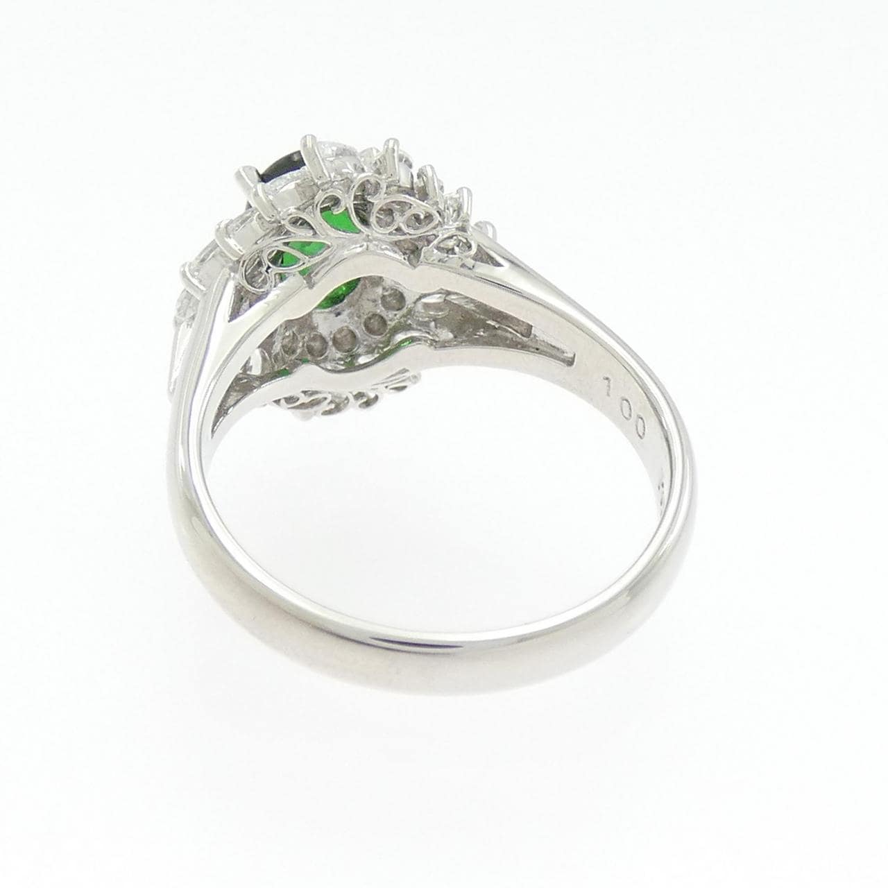 PT900 グリーンガーネット リング 1.00CT
