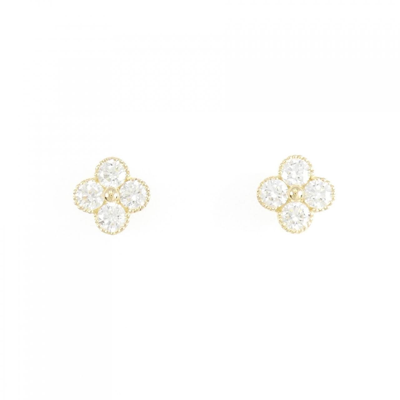 [BRAND NEW] K18YG Diamond earrings 1.151CT G VS2-SI1 EXT-VG