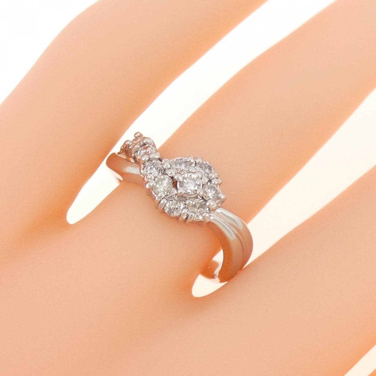 PT フラワー ダイヤモンド リング 0.50CT
