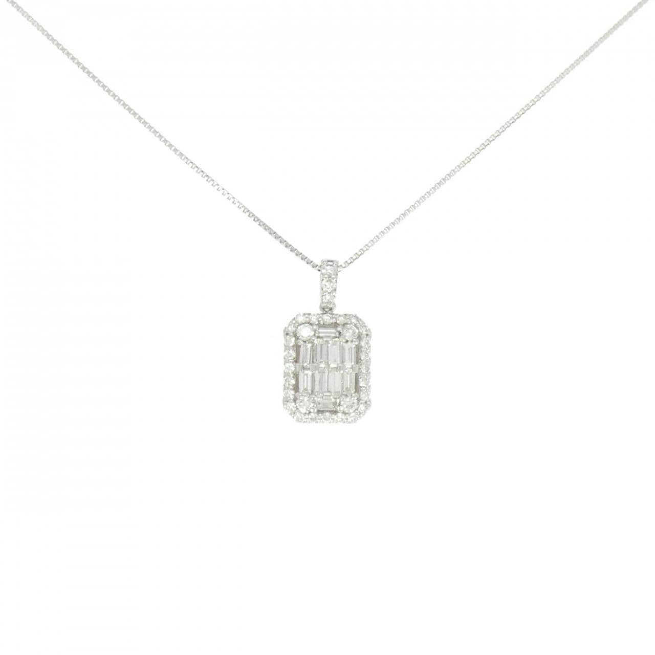 [新品] PT900/PT850钻石项链 0.50CT