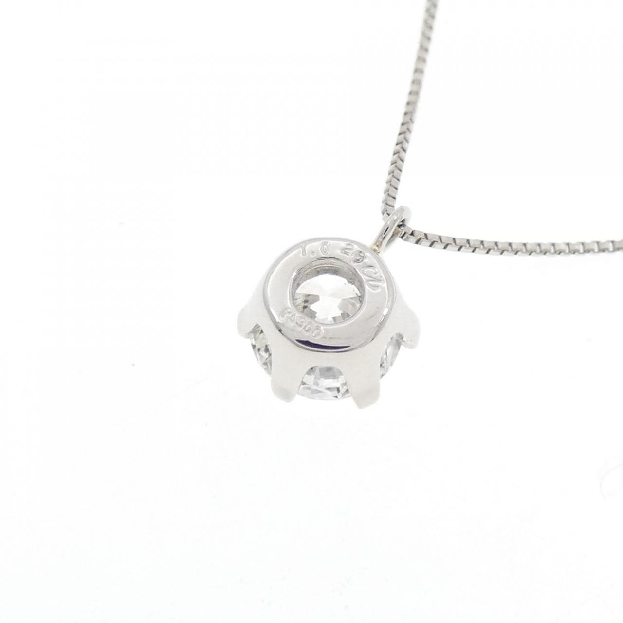 PT900/PT850 ダイヤモンド ネックレス 1.026CT G SI1 EXT