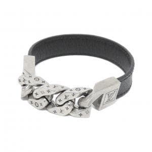 ルイヴィトン モノグラム エクリプス ブラスレ モノチェーン 19cm M6552E ブレスレット