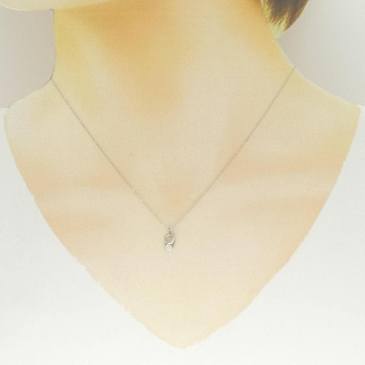 PT900/PT850 ダイヤモンド ネックレス 0.10CT
