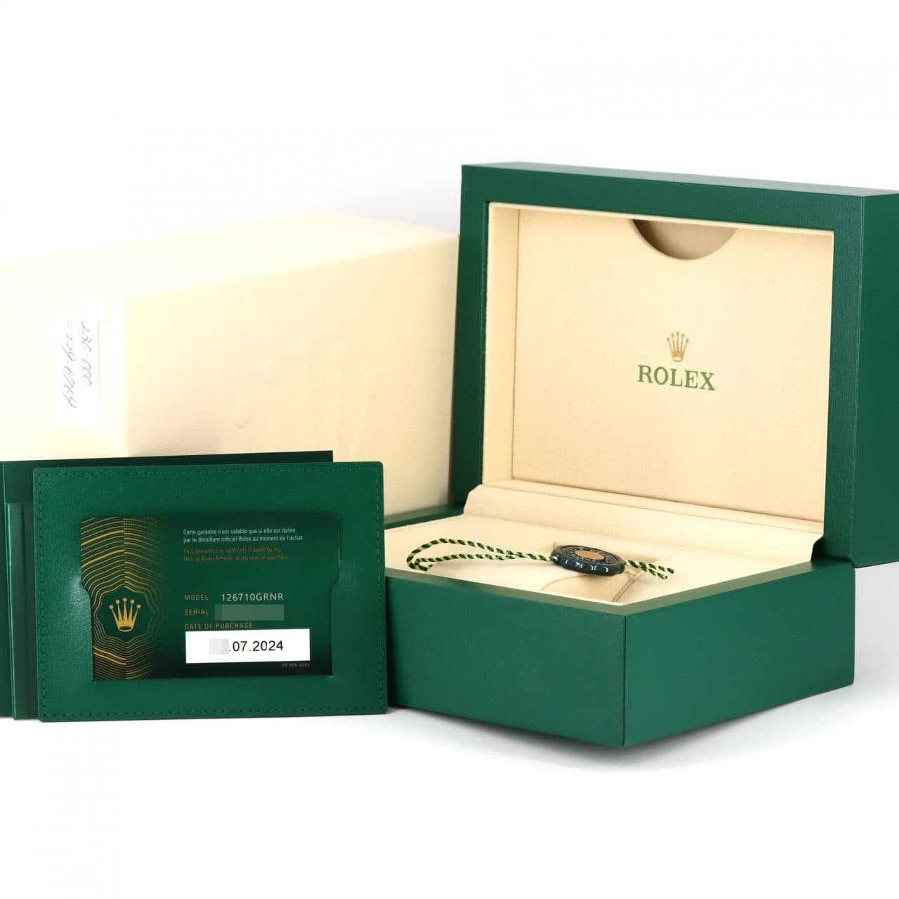 ロレックス GMTマスターⅡ 126710GRNR･5 SS 自動巻 ランダム番