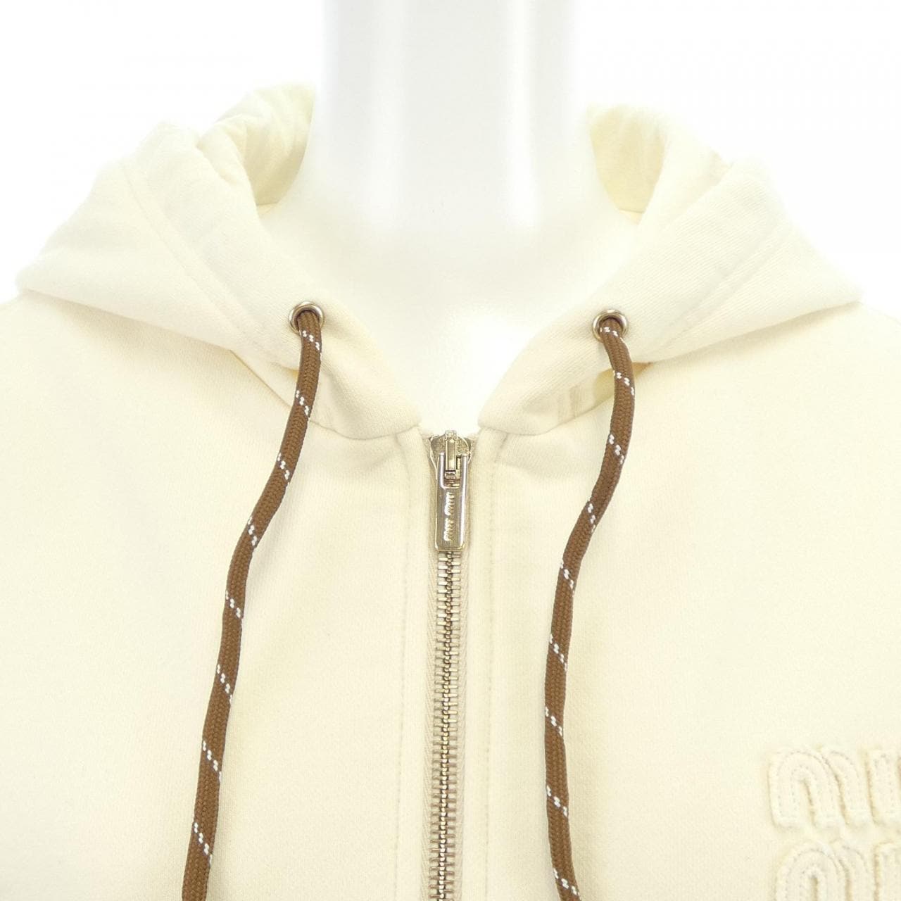 ミュウミュウ MIU MIU コットンフリース　ジップジャケット MJL024 SOOO 15AV パーカー